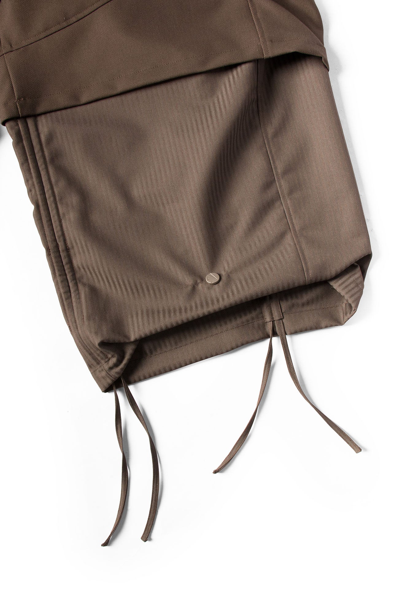 RELABEL Faux Layered Oversized Pants Brown