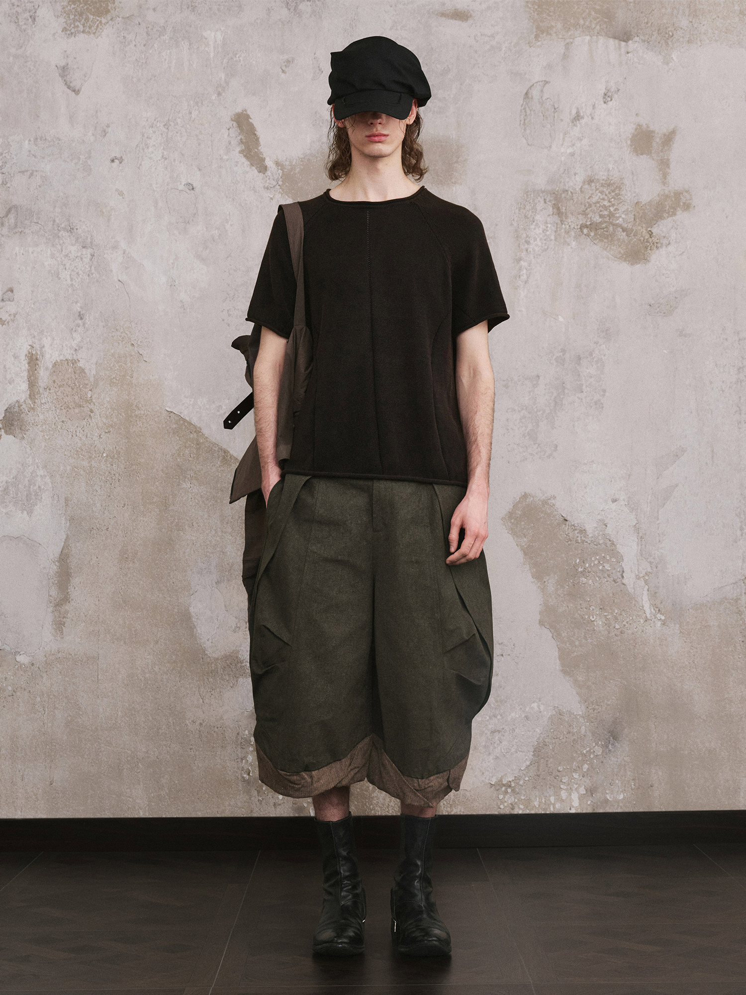 ILNya Nieternite Nifutur Ruched Newsboy Cap