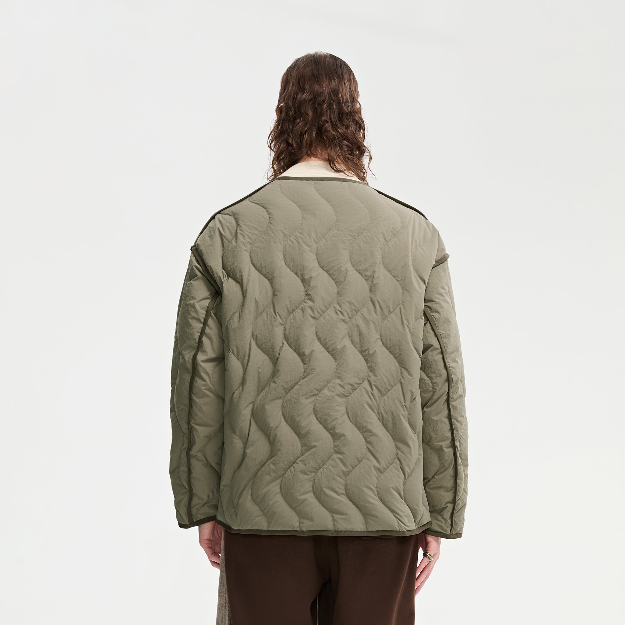 ORGANIC EMOTION Classic Reversible Quilted Down Jacket