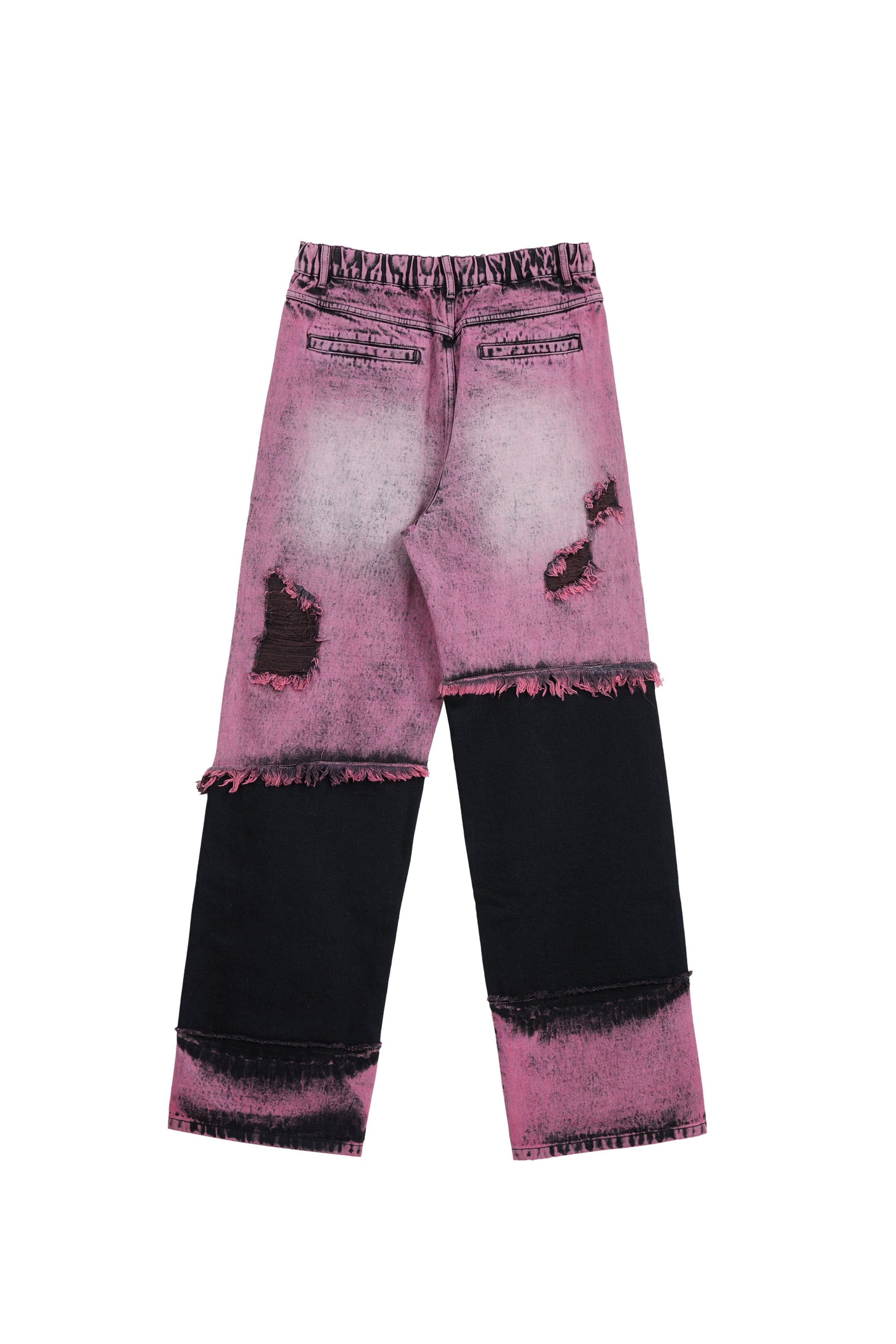 VANN VALRENCE Distressed Panelled Frayed Straight-Leg Jeans, premium urban and streetwear designers apparel on PROJECTISR.com, VANN VALRENCE