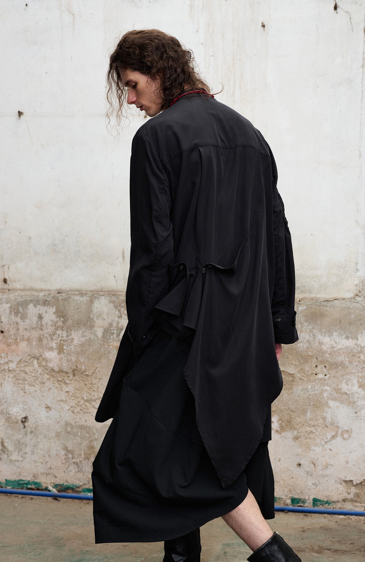 ILNya Nieternite Nifutur Asymmetrical Lapel Shirt-Style Coat