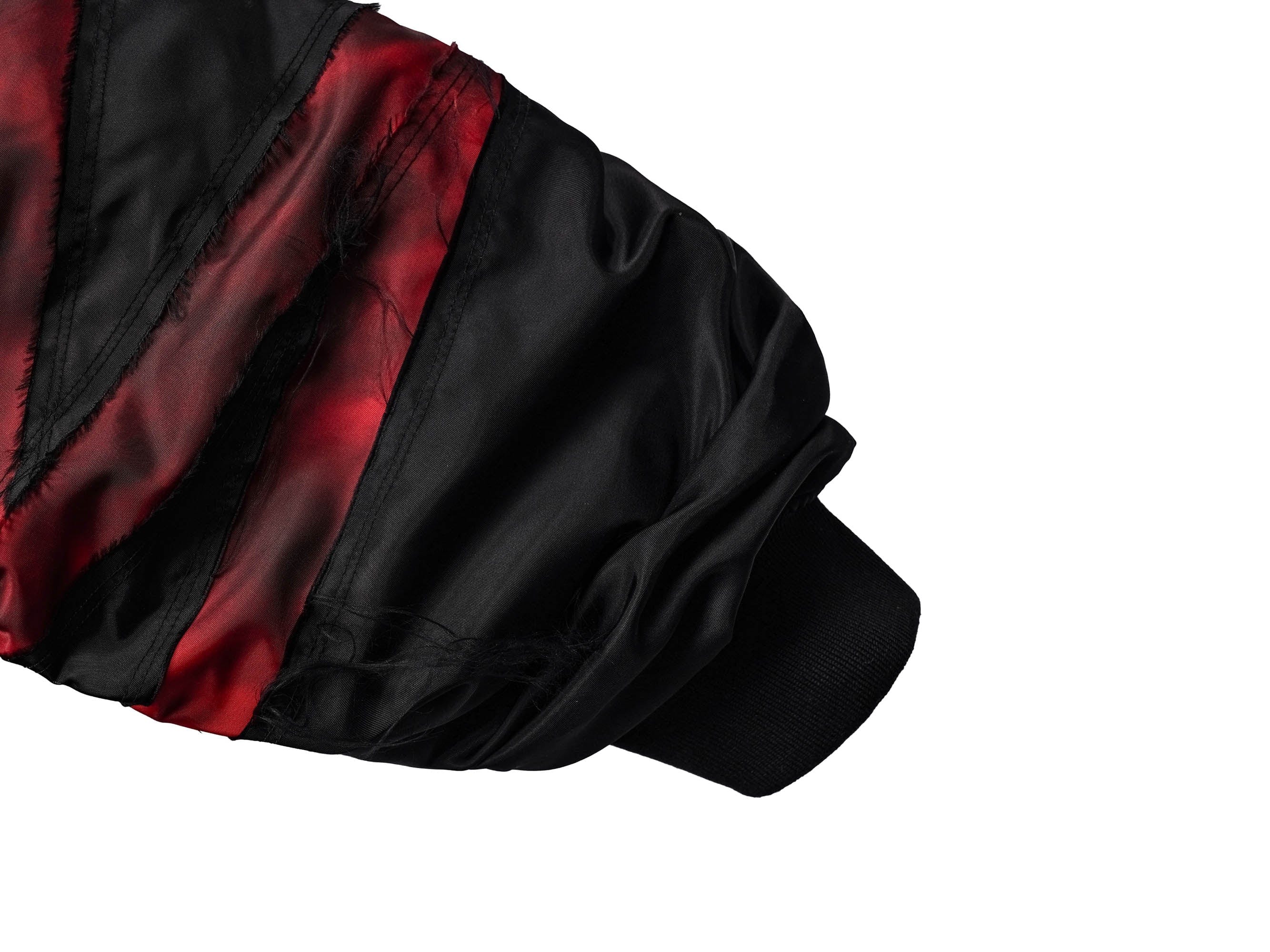 UNDERWATER Distressed Bondage MA-1 Jacket Red, premium urban and streetwear designers apparel on PROJECTISR.com, UNDERWATER