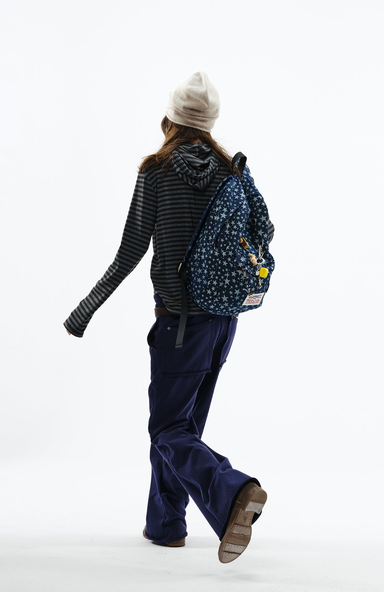 TRECLUB Multi-Eyelet Star Graphic Campus Backpack