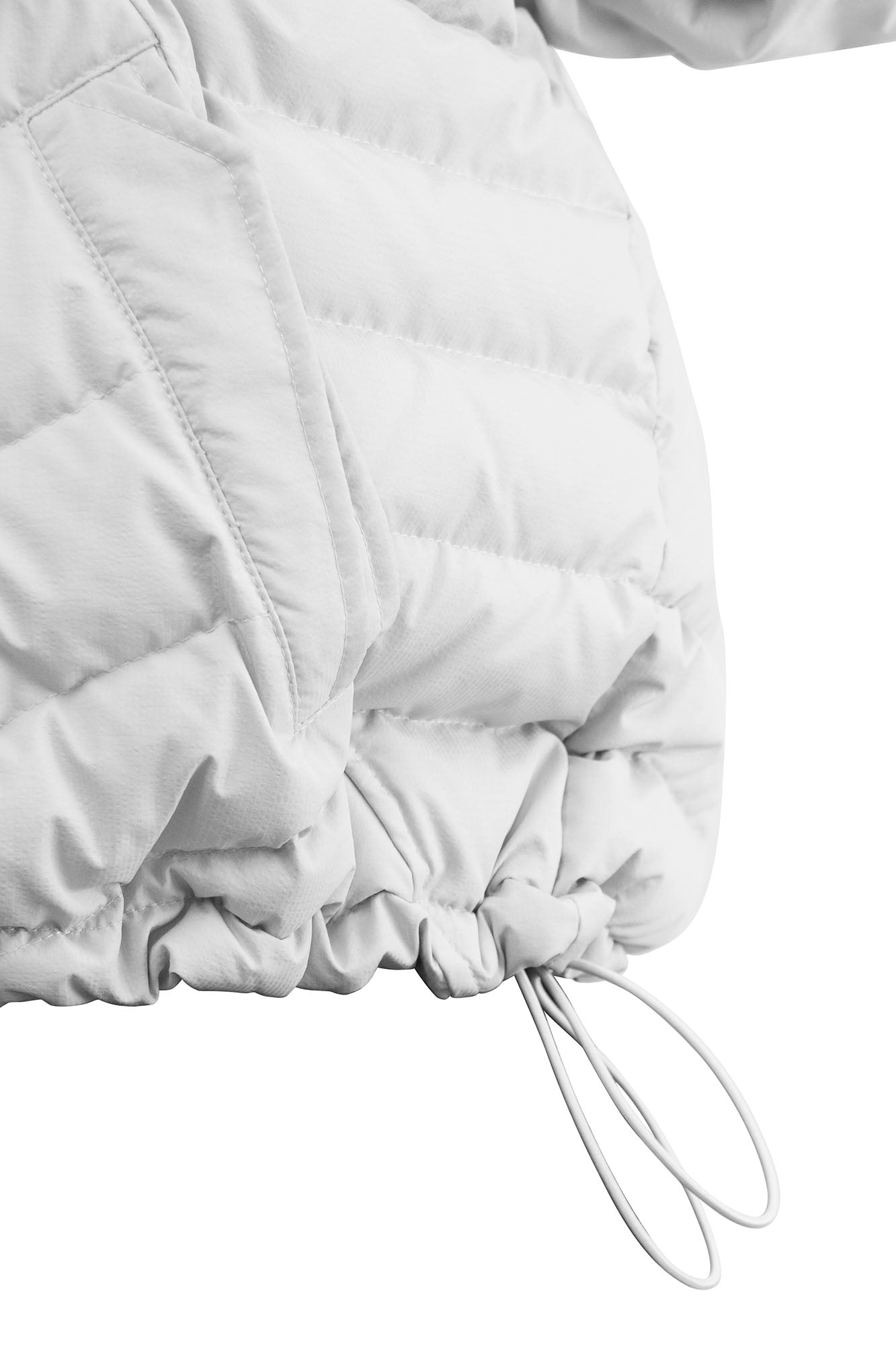 RELABEL V-Segment Ribcage Puffer Jacket White