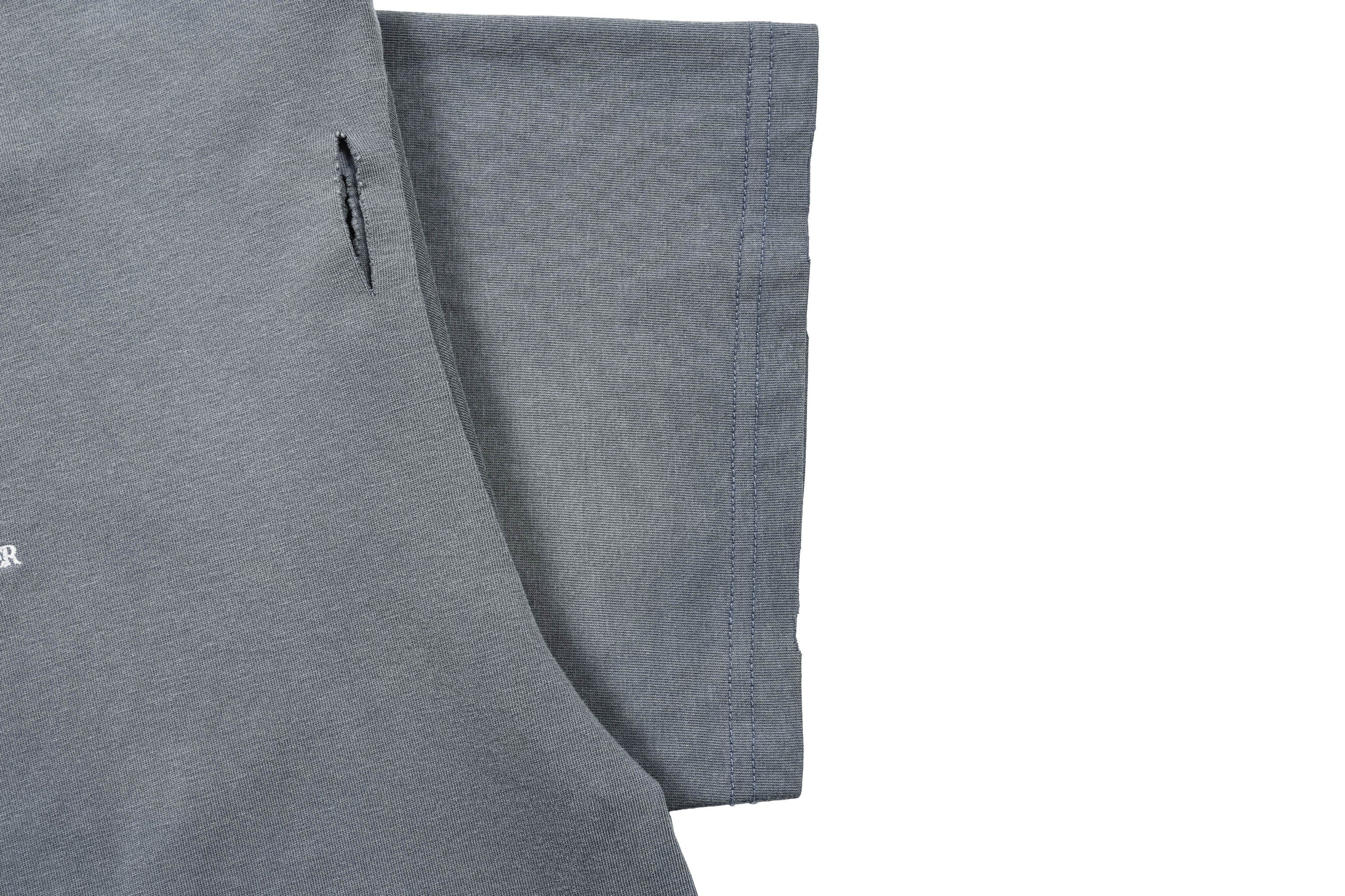 UNDERWATER Washed Ripped Gradient T-Shirt Blue, premium urban and streetwear designers apparel on PROJECTISR.com, UNDERWATER