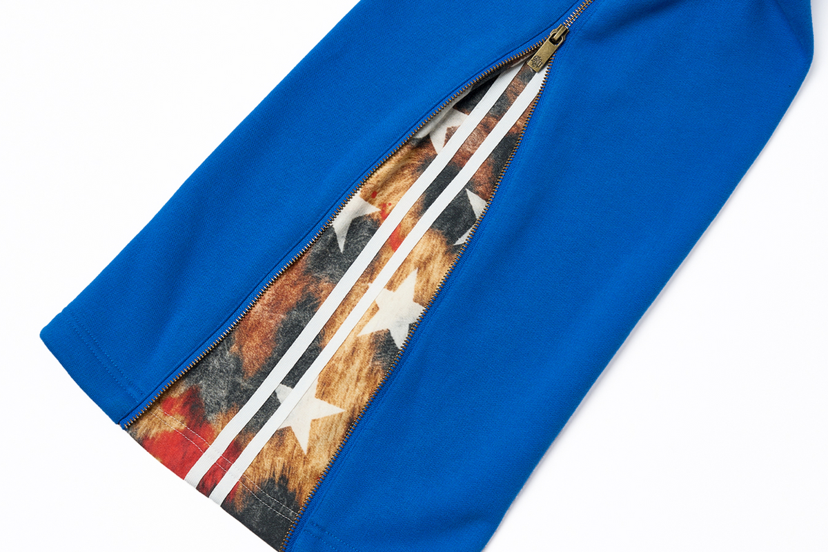 SAXGENWON Layered Double-Waistband Leopard Star Graphic Sweatpants