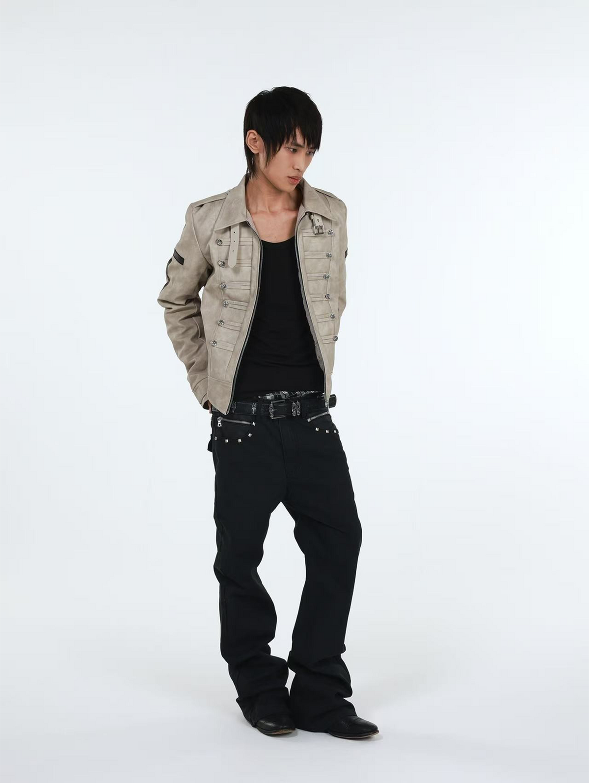 DETW Cross-Button Structured Coat