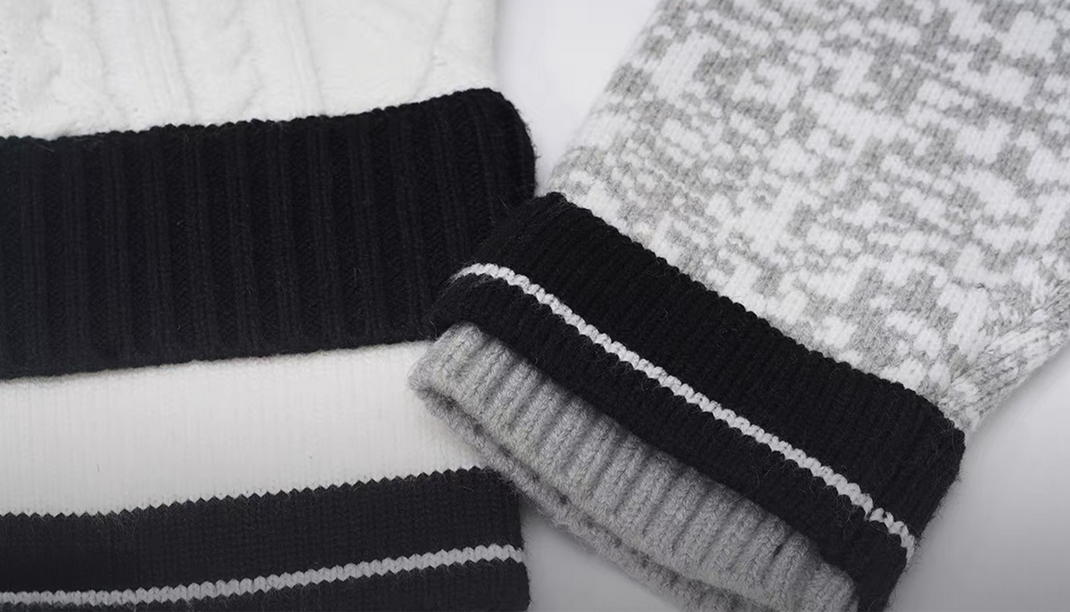 TIWILLTANG Asymmetrical Striped Ribbed Cardigan