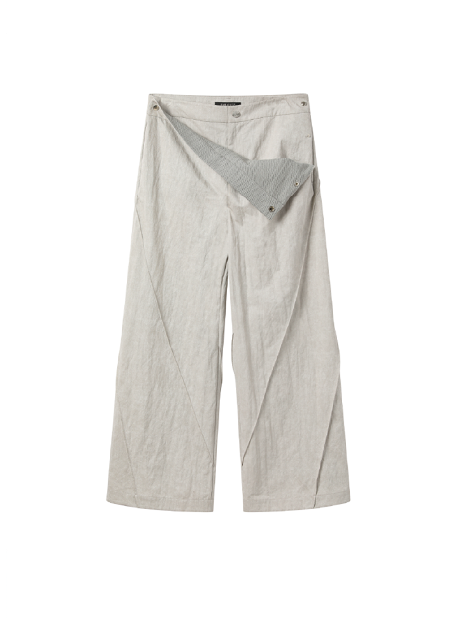 ALVNG AR ANTS Curved-Panel Folded-Waist Trousers