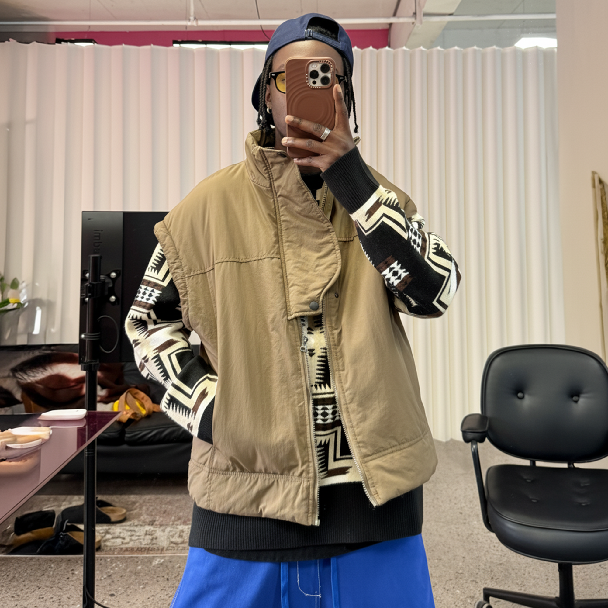 ME DA IGUAL Asym Placket Waterproof Vest