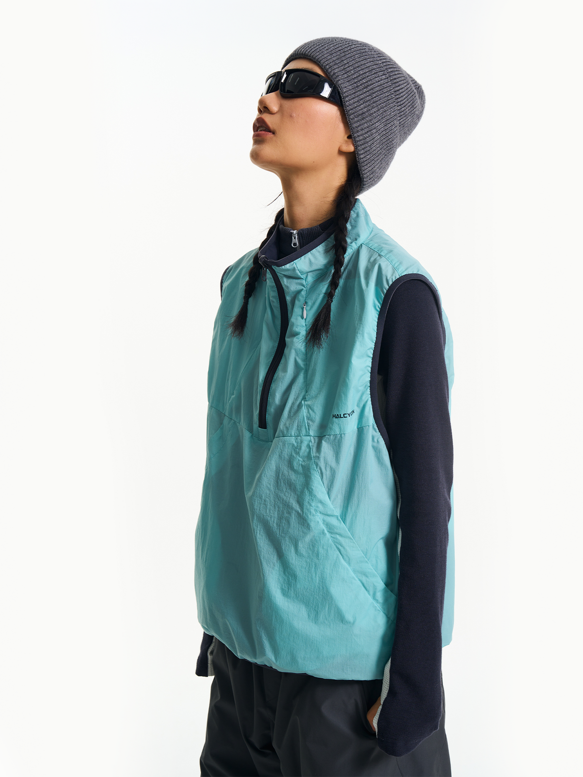 HALCYON Reversible Half-Zip Athletic Vest
