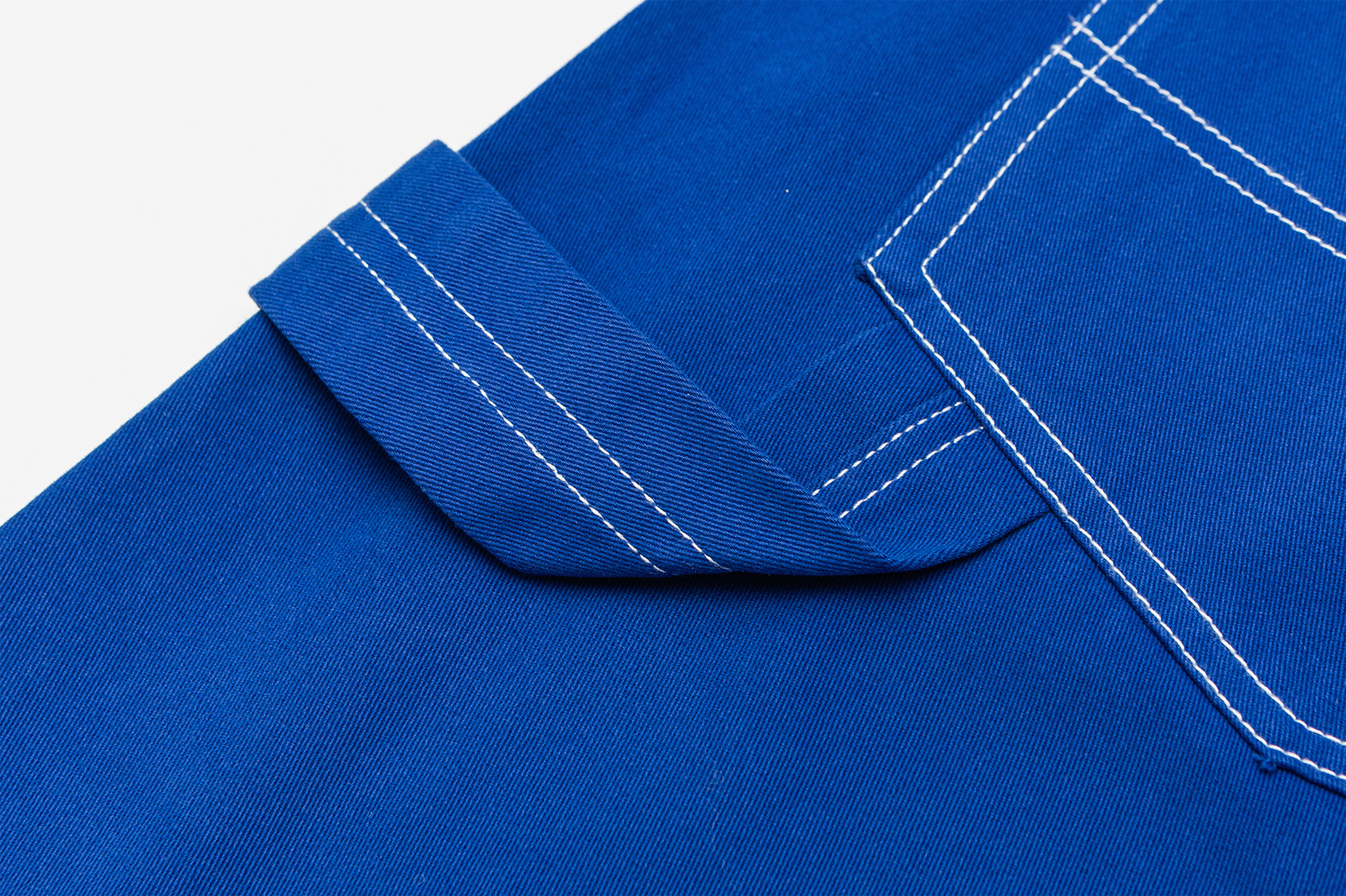 ME DA IGUAL Washed Contrast-Stitch Wide-Leg Pants