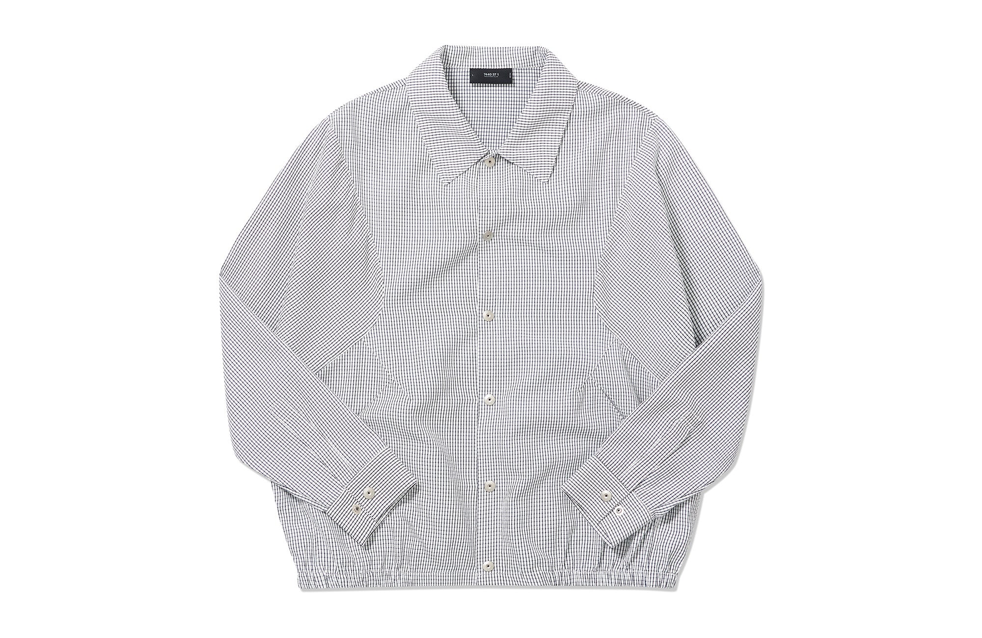 7440 37 1 Grid Check Batwing Sleeves Shirt, premium urban and streetwear designers apparel on PROJECTISR.com, 7440 37 1