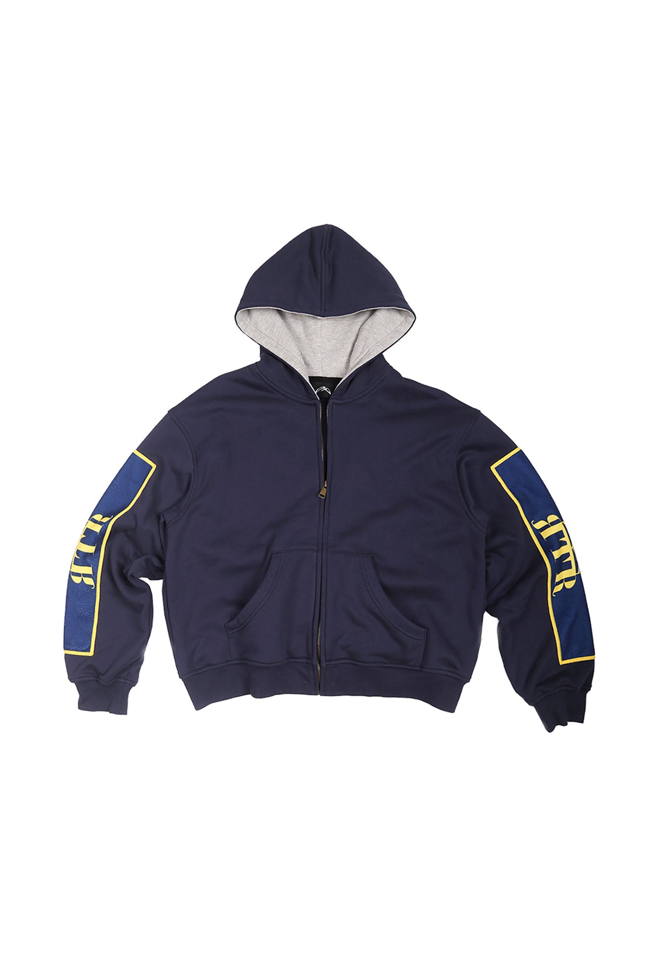 TRECLUB Graphic Patch Zip-Up Hoodie