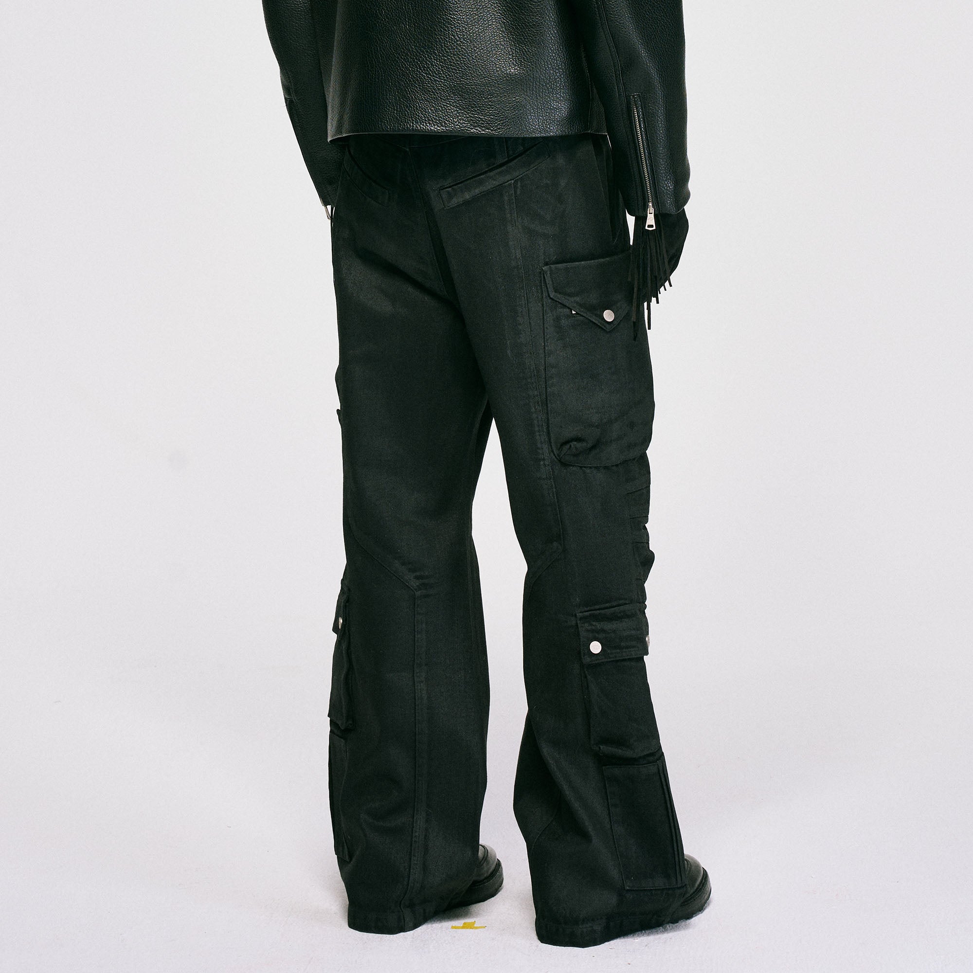 CATSSTAC Waxed Multi-Pockets Utility Cargo Pants