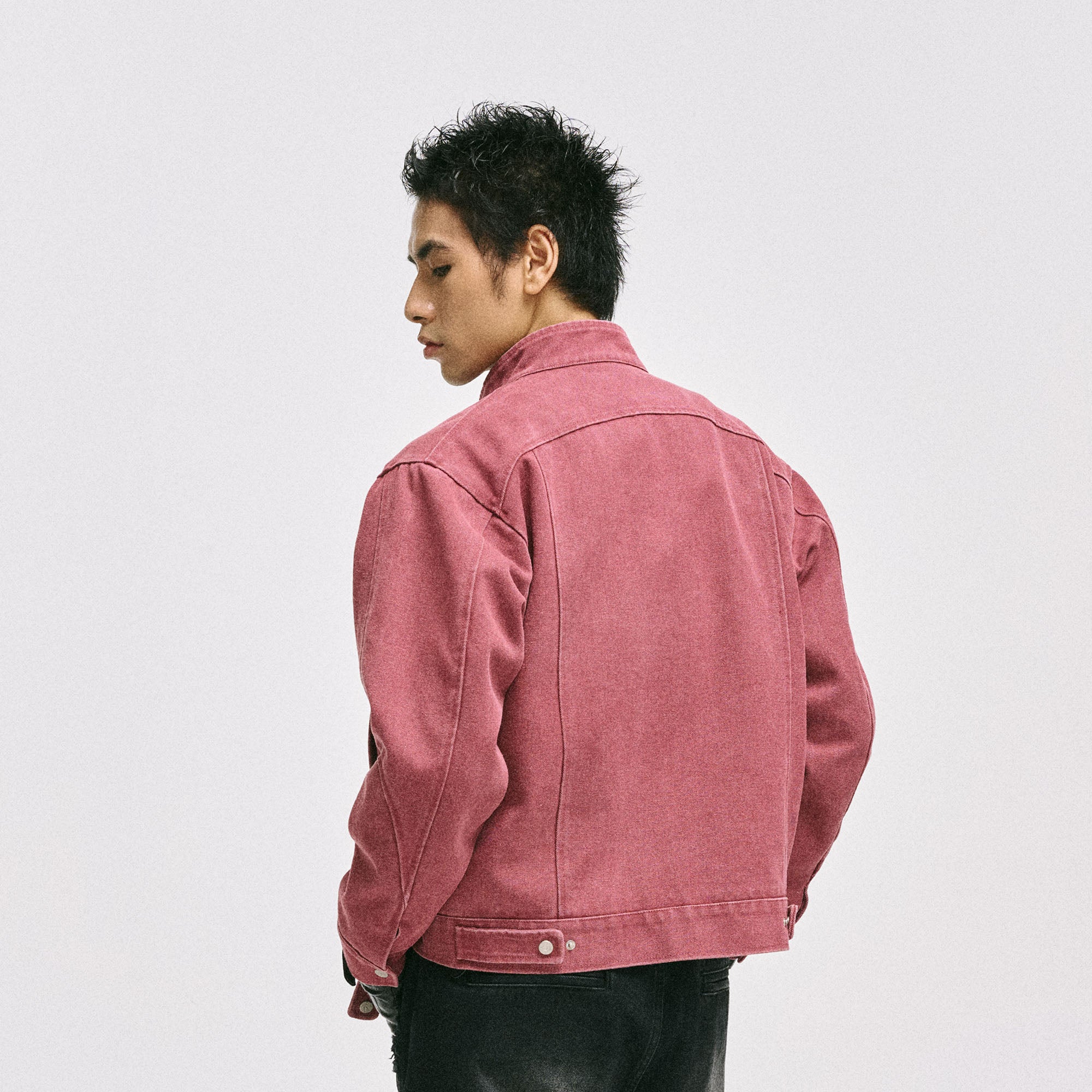 CATSSTAC Washed Curved Panel Harrington Jacket, premium urban and streetwear designers apparel on PROJECTISR.com, CATSSTAC