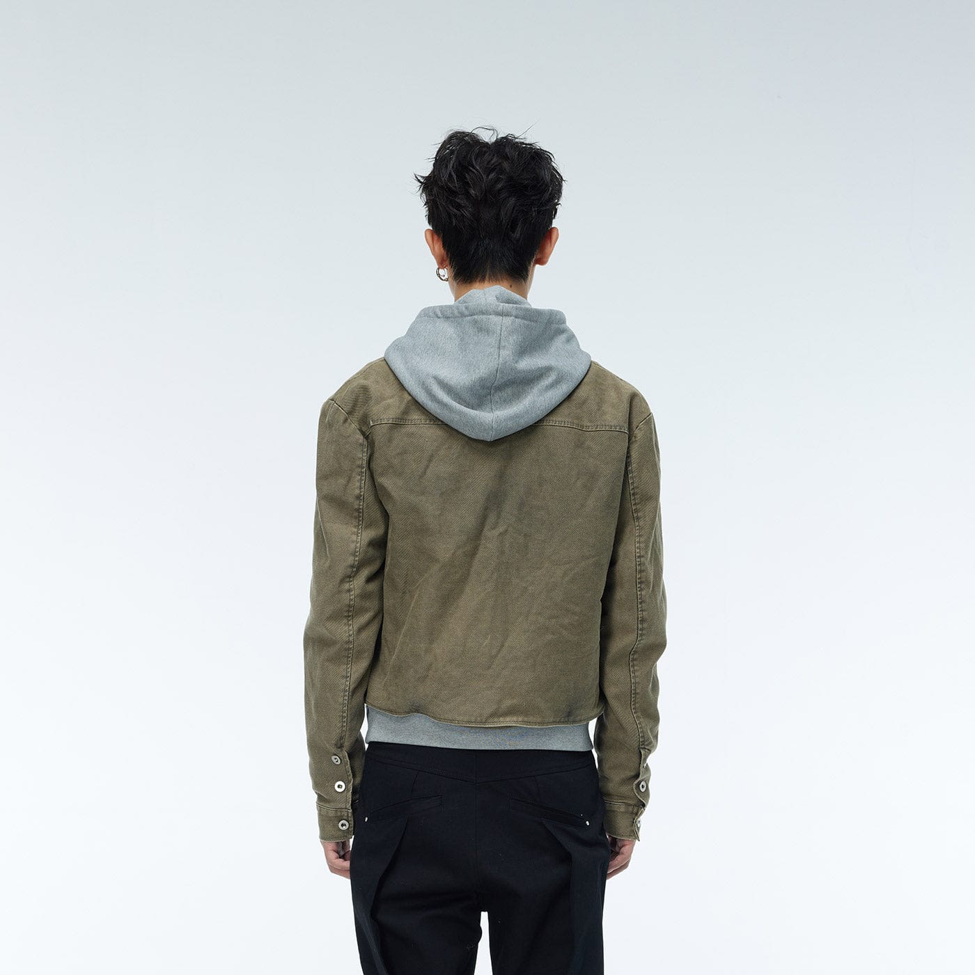 WHISTLEHUNTER Faded Cropped Jacket, premium urban and streetwear designers apparel on PROJECTISR.com, WHISTLEHUNTER