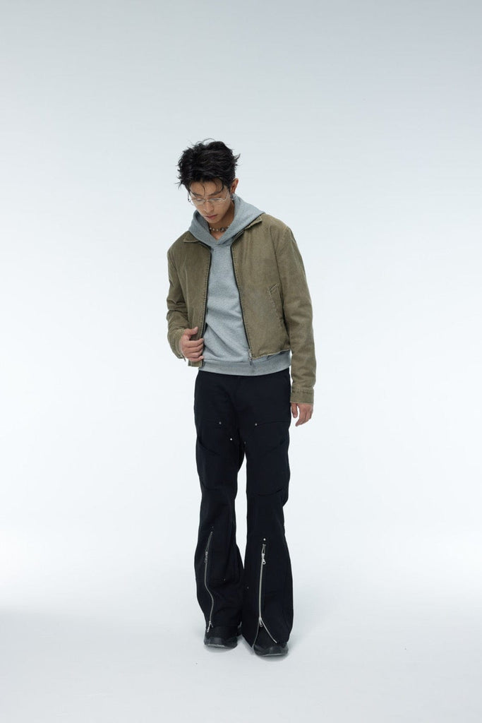 WHISTLEHUNTER Faded Cropped Jacket, premium urban and streetwear designers apparel on PROJECTISR.com, WHISTLEHUNTER