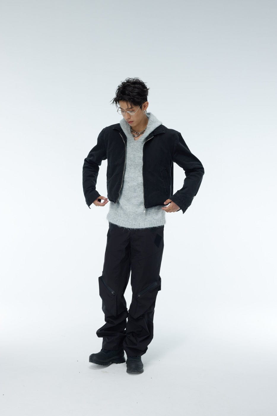 WHISTLEHUNTER Faded Cropped Jacket, premium urban and streetwear designers apparel on PROJECTISR.com, WHISTLEHUNTER