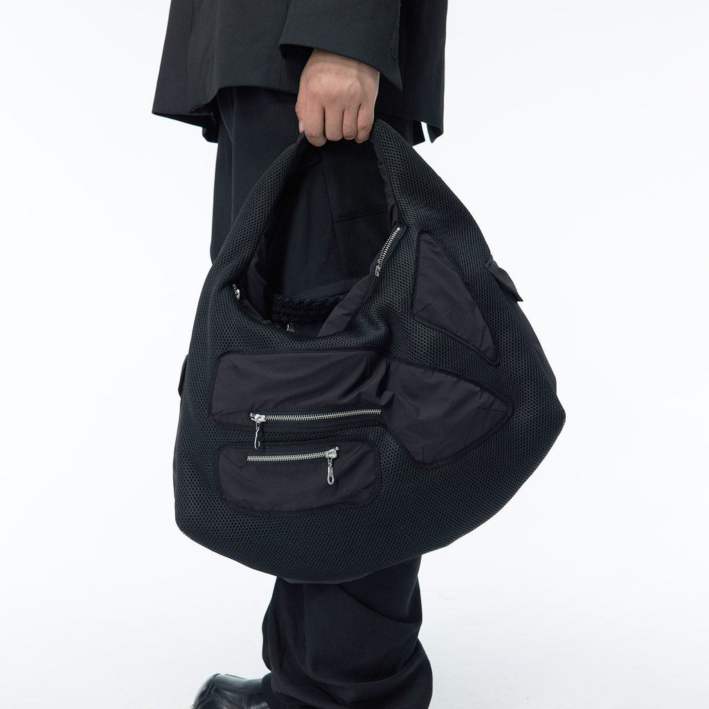 WHISTLEHUNTER Spliced Multi-Pockets Functional Bag, premium urban and streetwear designers apparel on PROJECTISR.com, WHISTLEHUNTER