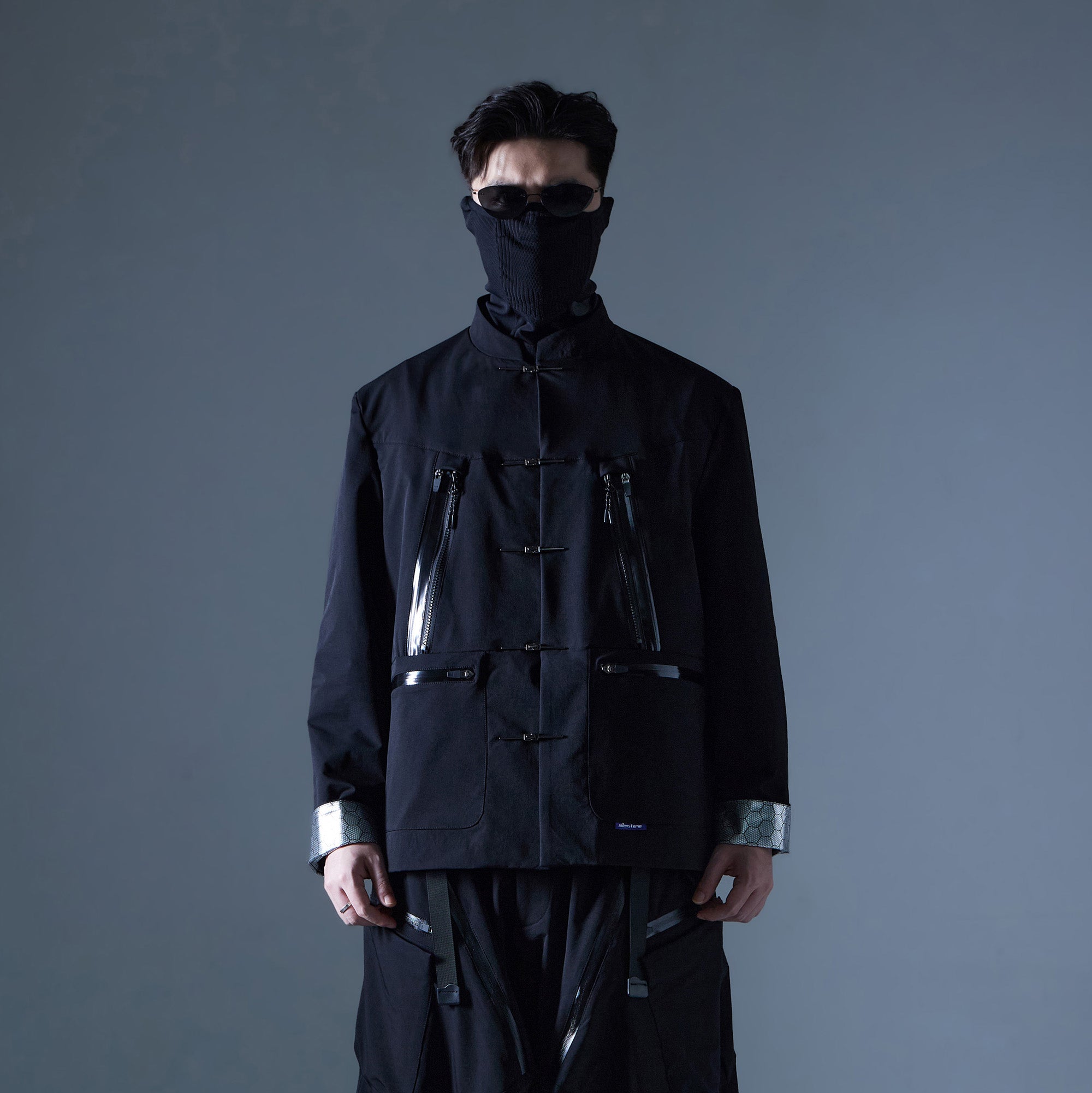 SILENSTORM Multi-Pockets Mandarin Waterproof Jacket