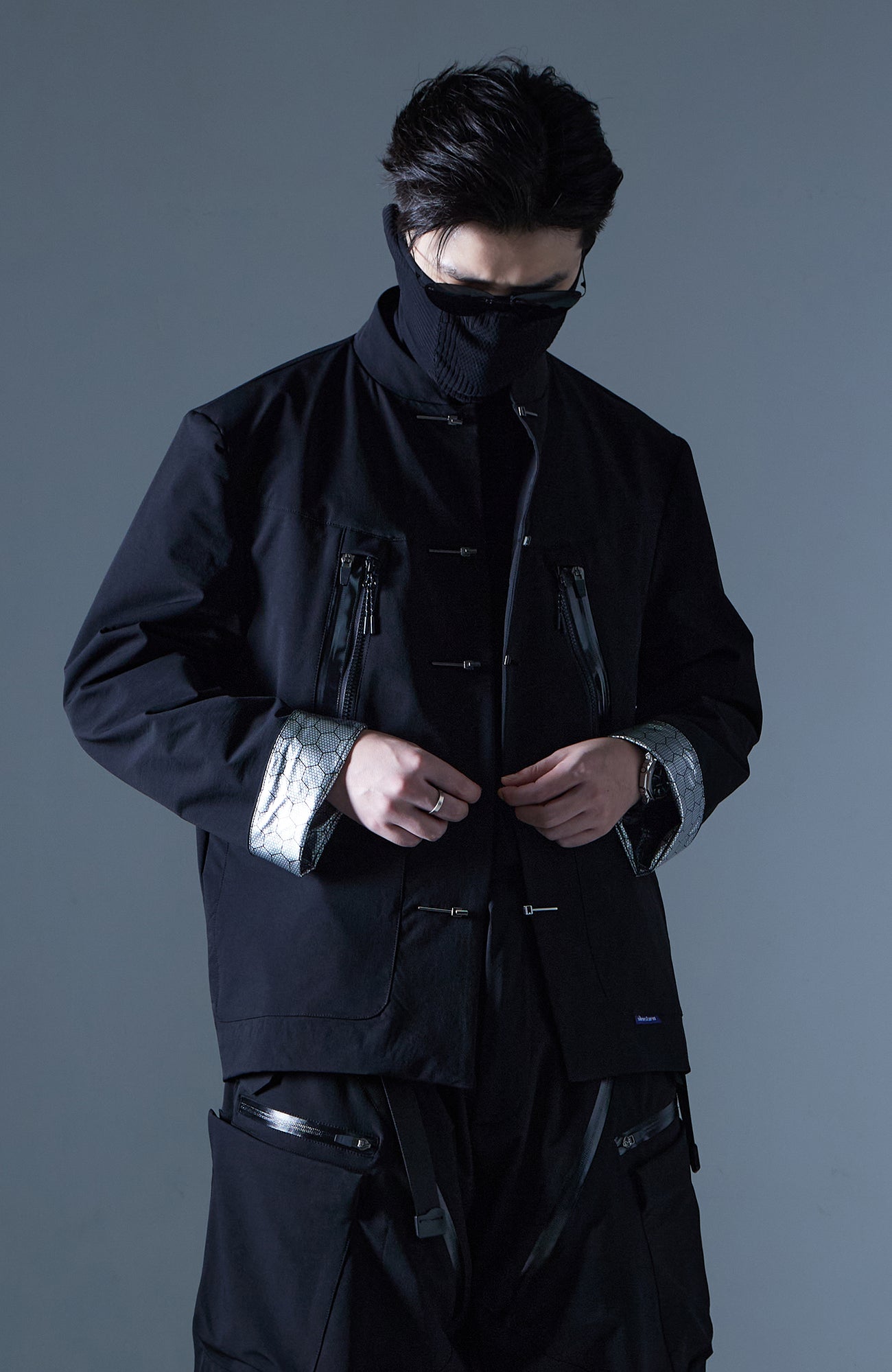 SILENSTORM Multi-Pockets Mandarin Waterproof Jacket