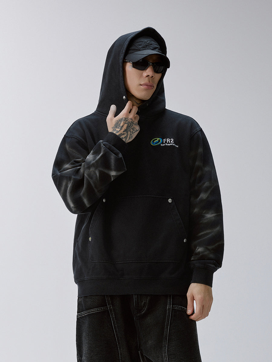 F2CE Tie-Dye Embroidered LOGO Hoodie