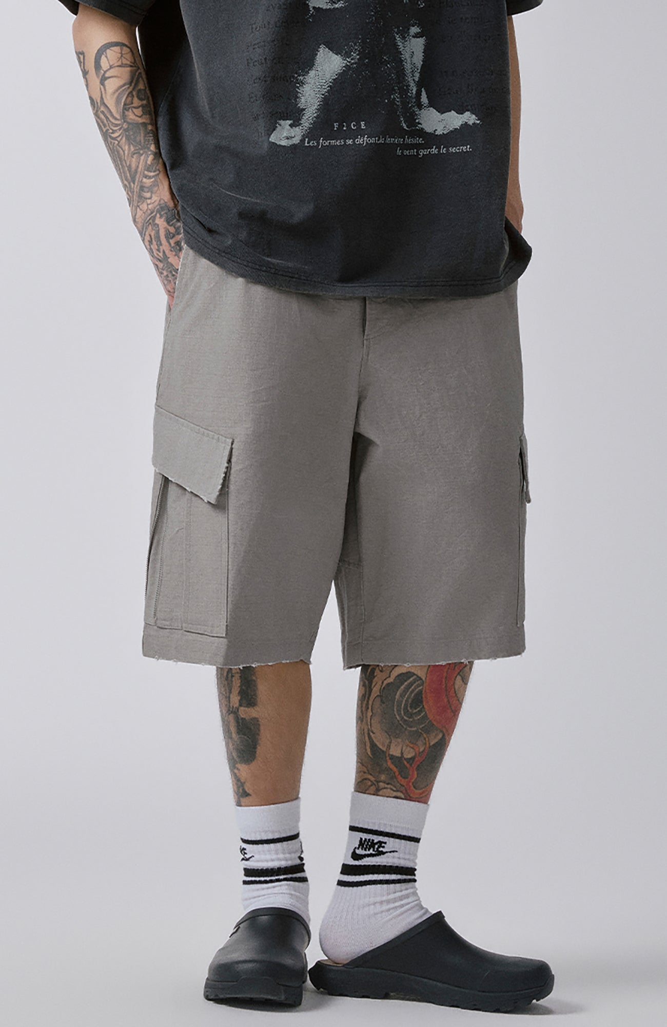 F2CE Zipper Pocket Utility Shorts, premium urban and streetwear designers apparel on PROJECTISR.com, F2CE