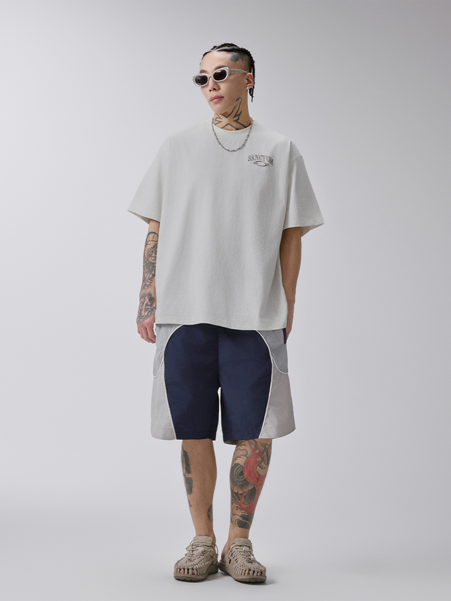 F2CE Contrast Paneled Sport Shorts