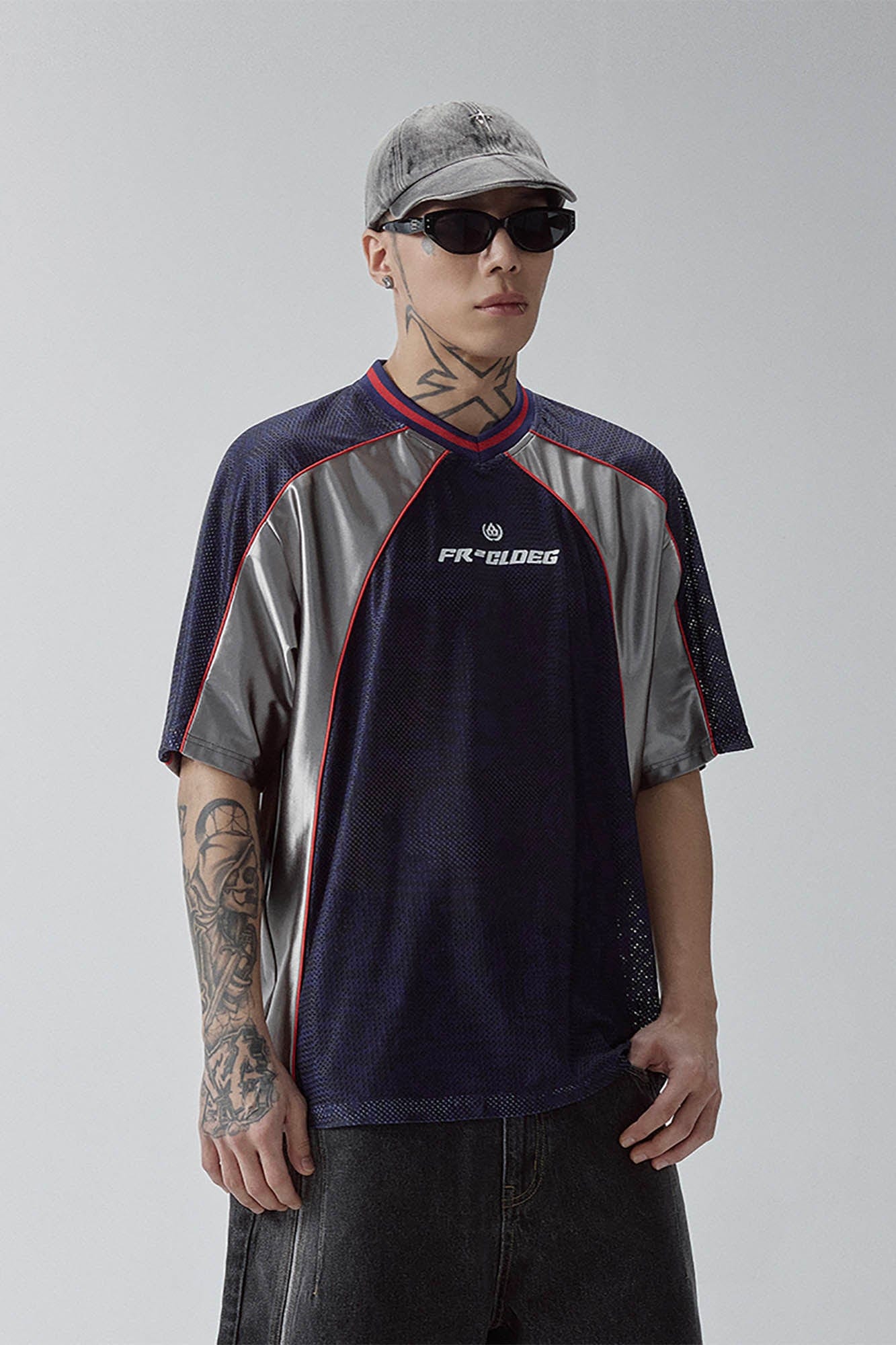 F2CE Mesh Contrast-Panel Quick-Dry Jersey
