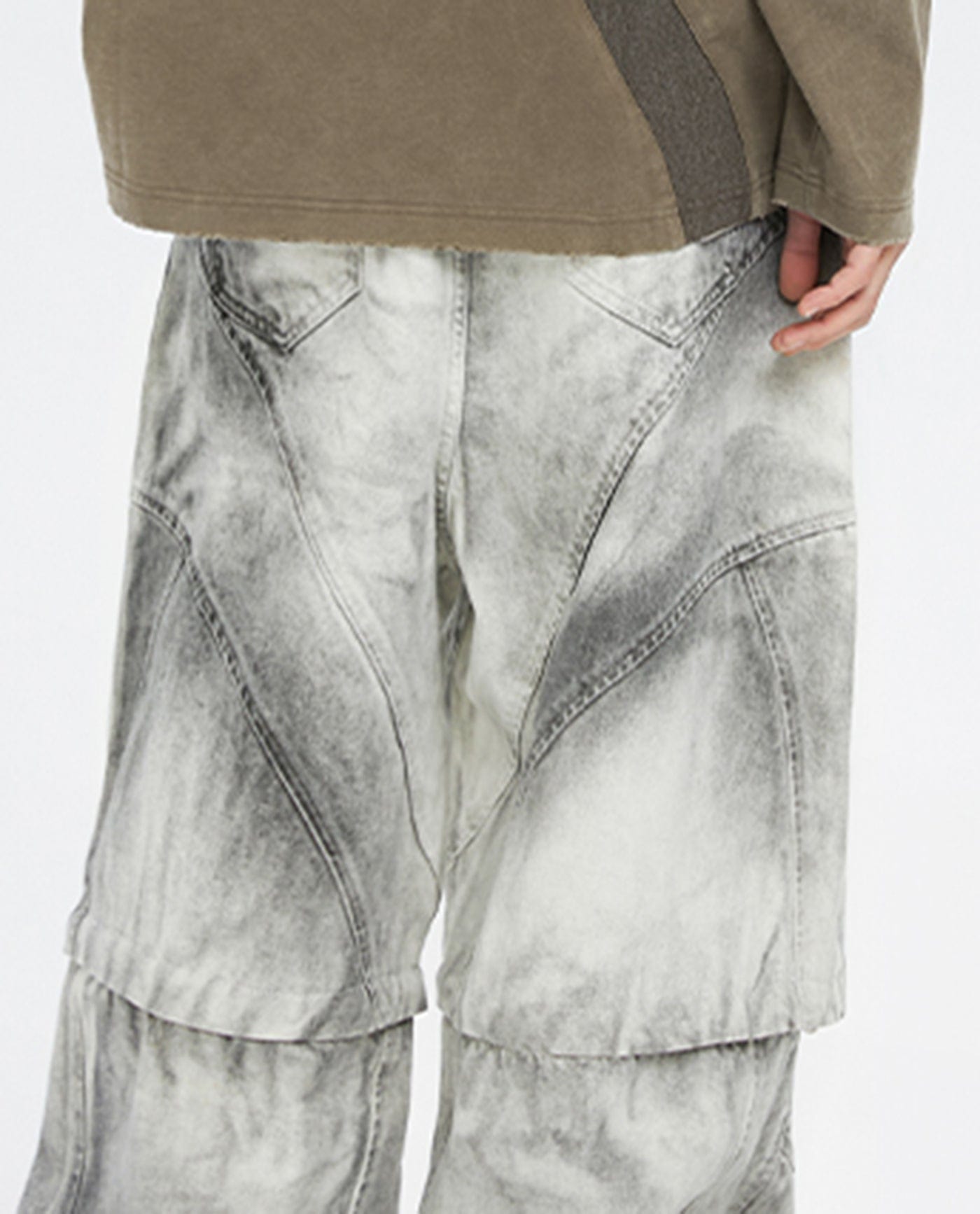 F2CE Distressed Detachable Parachute Pants, premium urban and streetwear designers apparel on PROJECTISR.com, F2CE