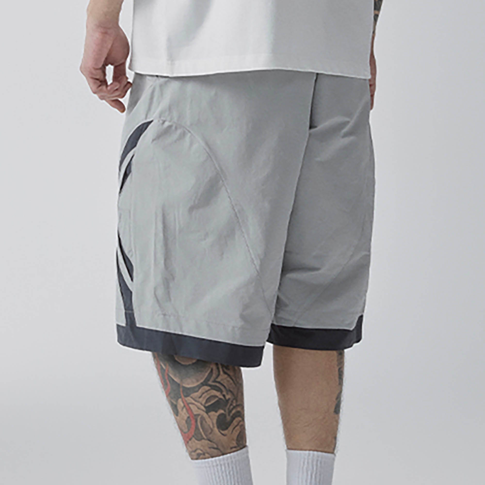 F2CE Contrast Panel Cut-Out Knee Shorts