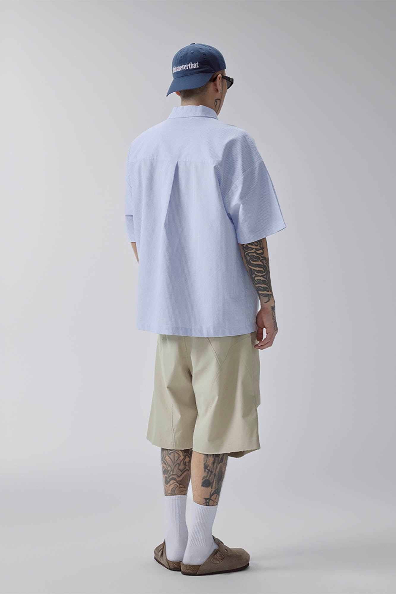 F2CE Pinstriped Half-Zip Polo Pocket T-Shirt