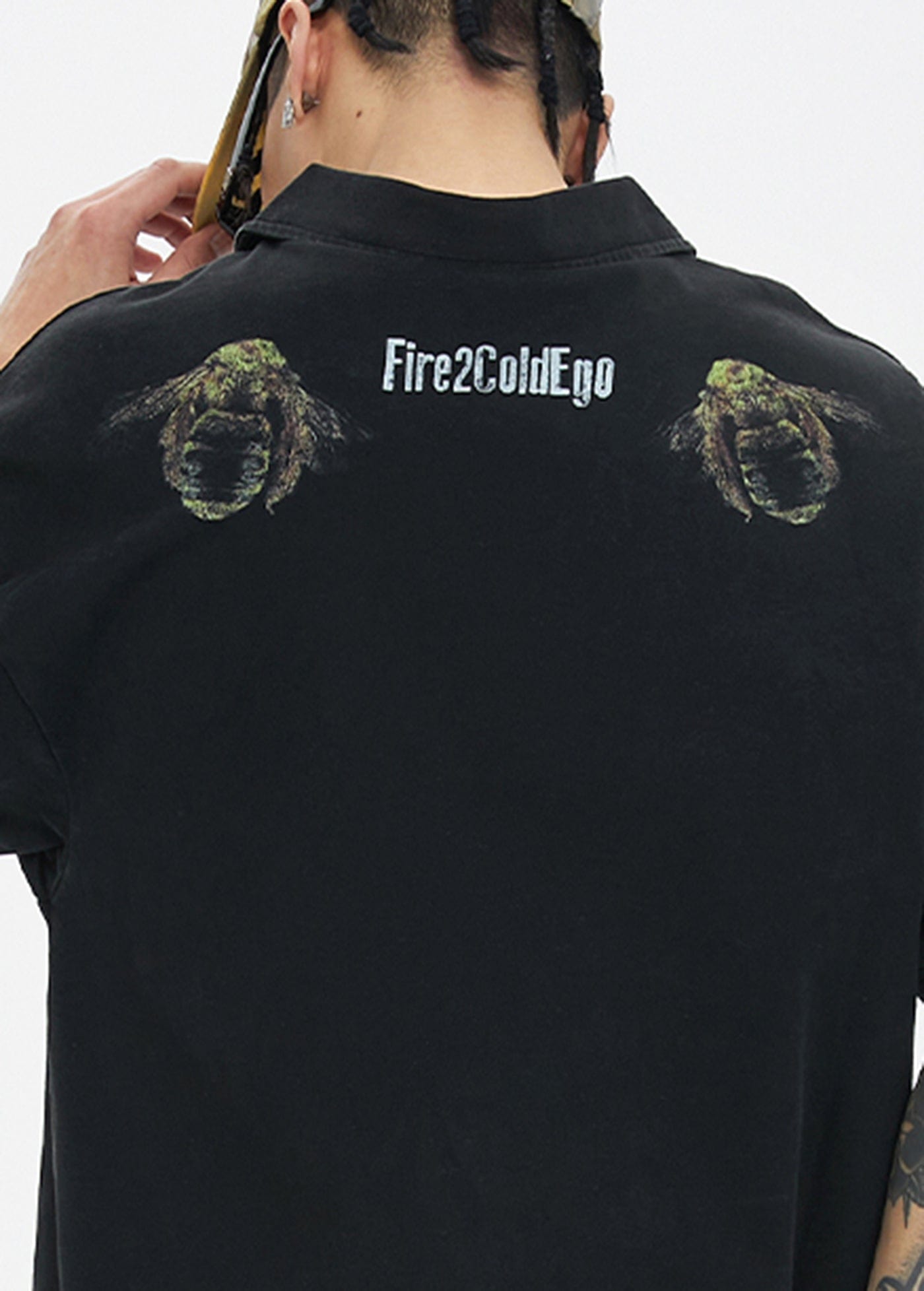 F2CE Pretentious Graphics Polo T-Shirt, premium urban and streetwear designers apparel on PROJECTISR.com, F2CE