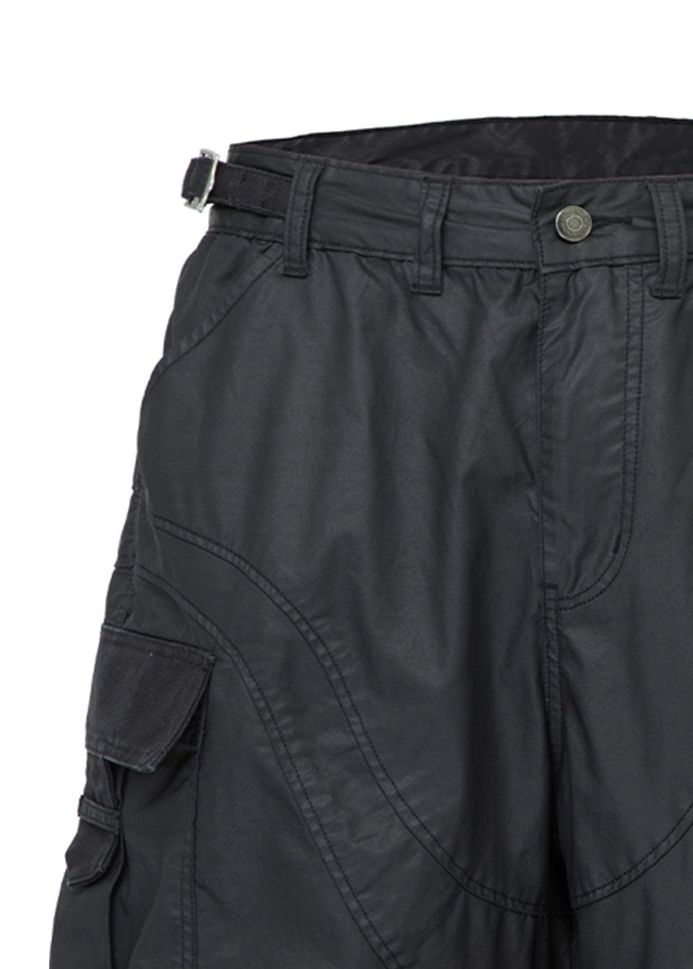 F2CE Spliced Big Pocket Waxed Shorts, premium urban and streetwear designers apparel on PROJECTISR.com, F2CE