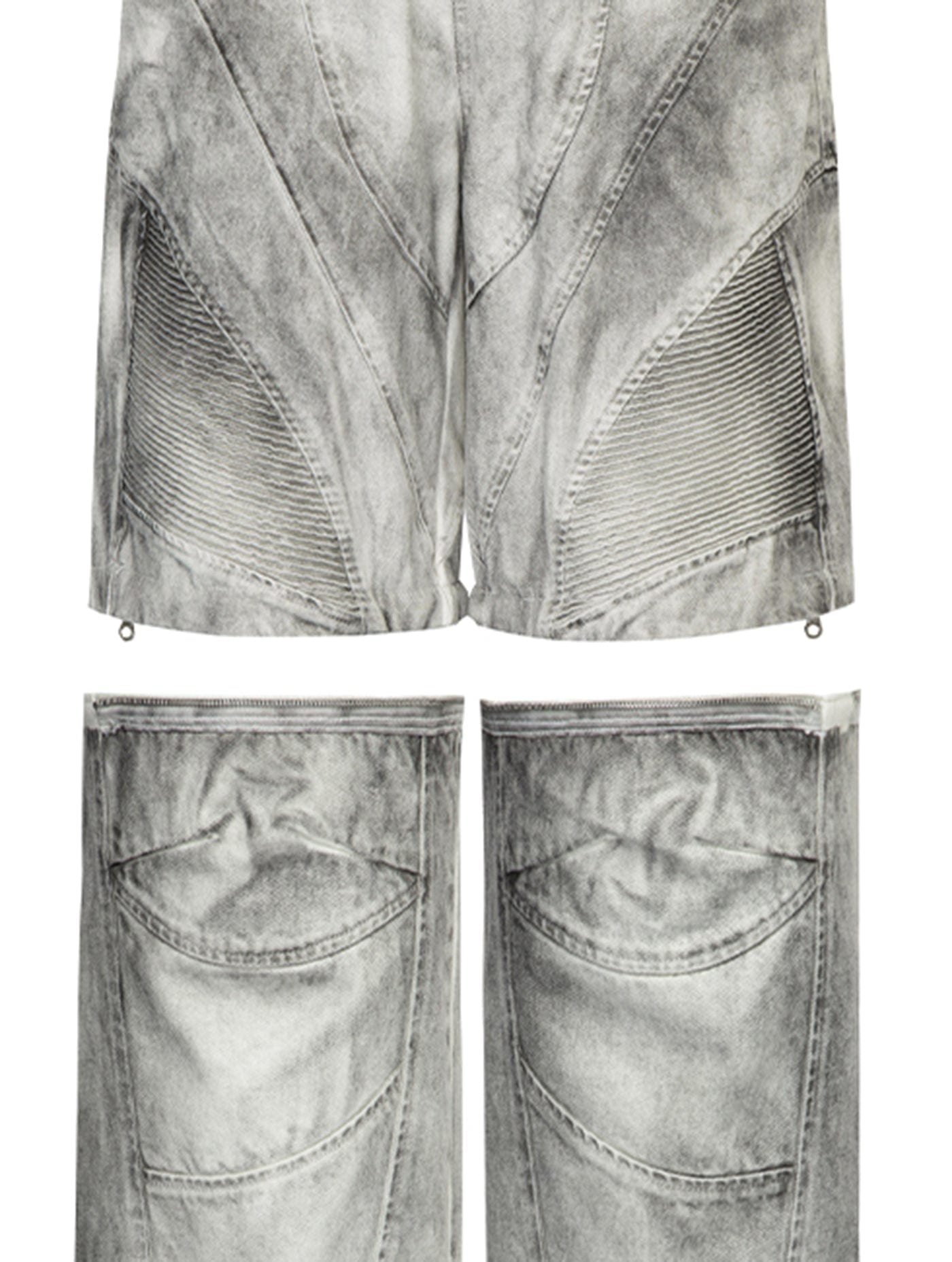 F2CE Distressed Detachable Parachute Pants, premium urban and streetwear designers apparel on PROJECTISR.com, F2CE