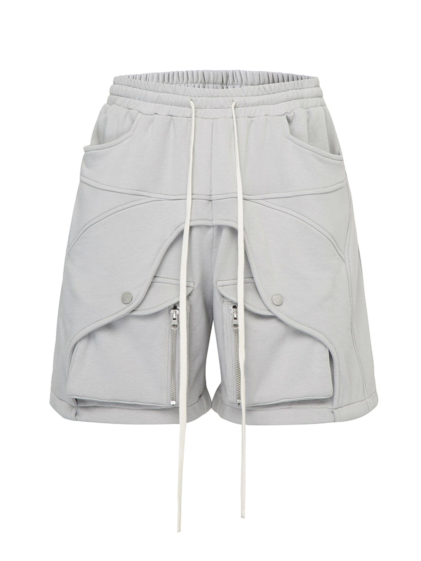 F2CE Modern Multi-Layerd Zipper Pocket Shorts, premium urban and streetwear designers apparel on PROJECTISR.com, F2CE