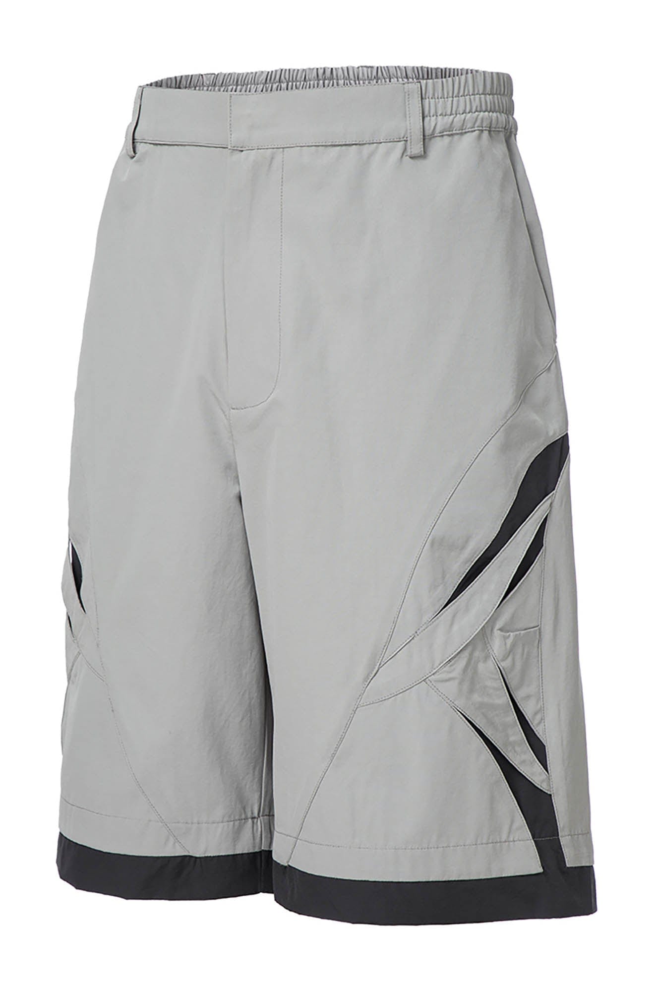 F2CE Contrast Panel Cut-Out Knee Shorts