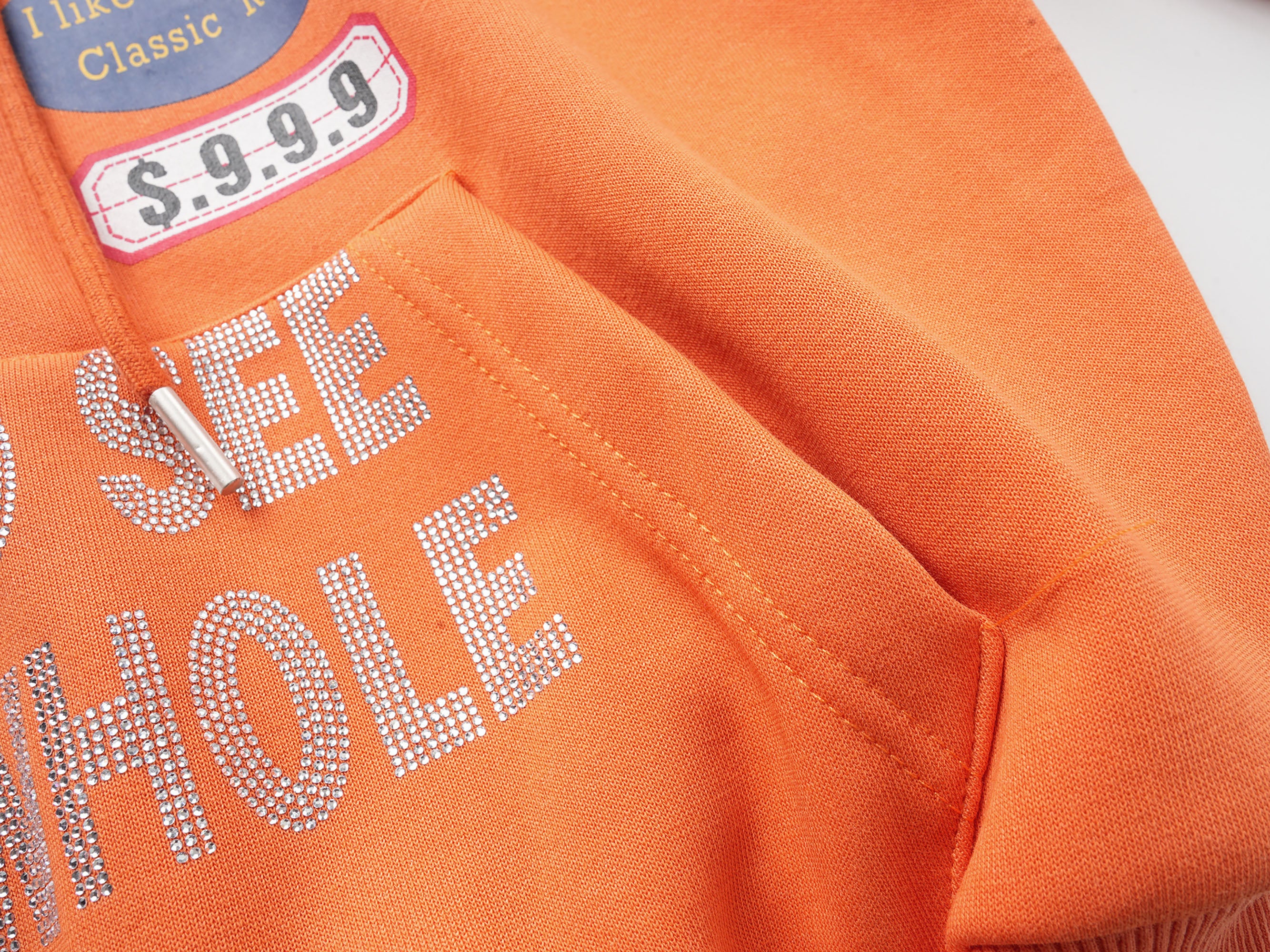 CLP Badge Patch Cropped Zip-Up Hoodie