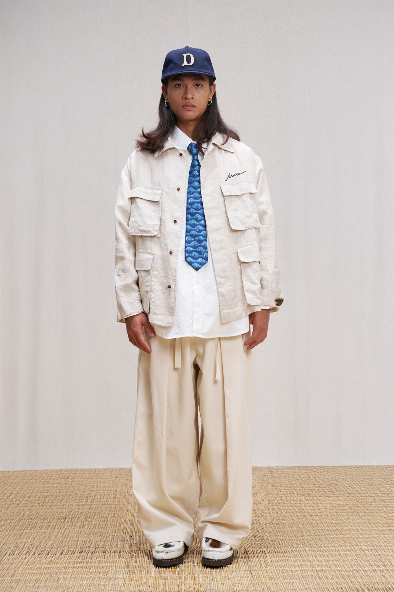 UNLIMITED MOTE Multi-Pocket Linen Shirt