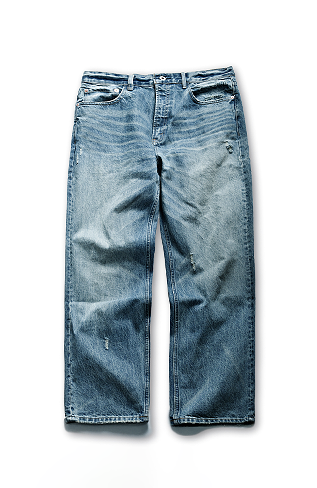 NEIGBORL Distressed Straight-Leg Jeans, premium urban and streetwear designers apparel on PROJECTISR.com, NEIGBORL