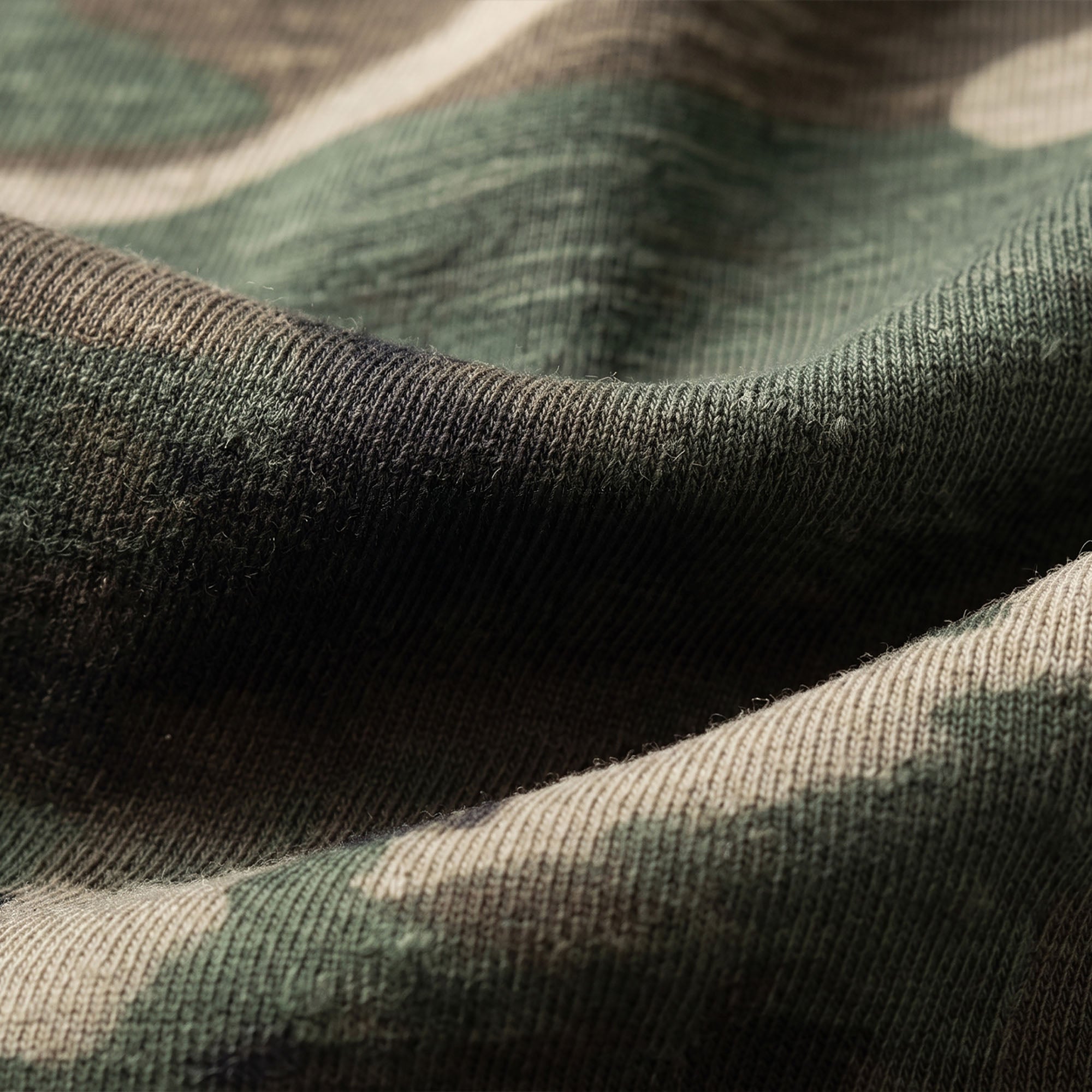 NOTHINGNESS WORLD Camo Full-Print Washed Retro Graphic Tee