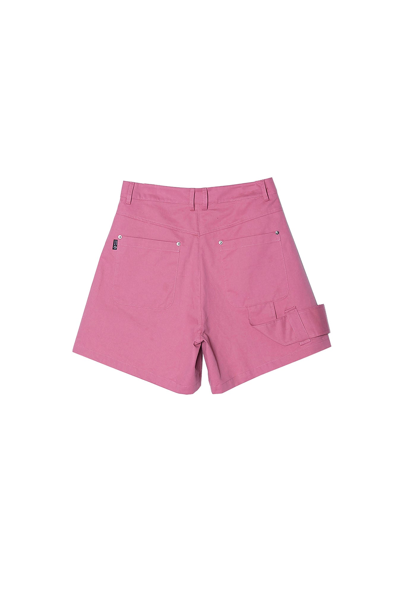 ASSEEN Asymmetric Side Strap Wide-Leg Shorts, premium urban and streetwear designers apparel on PROJECTISR.com, ASSEEN