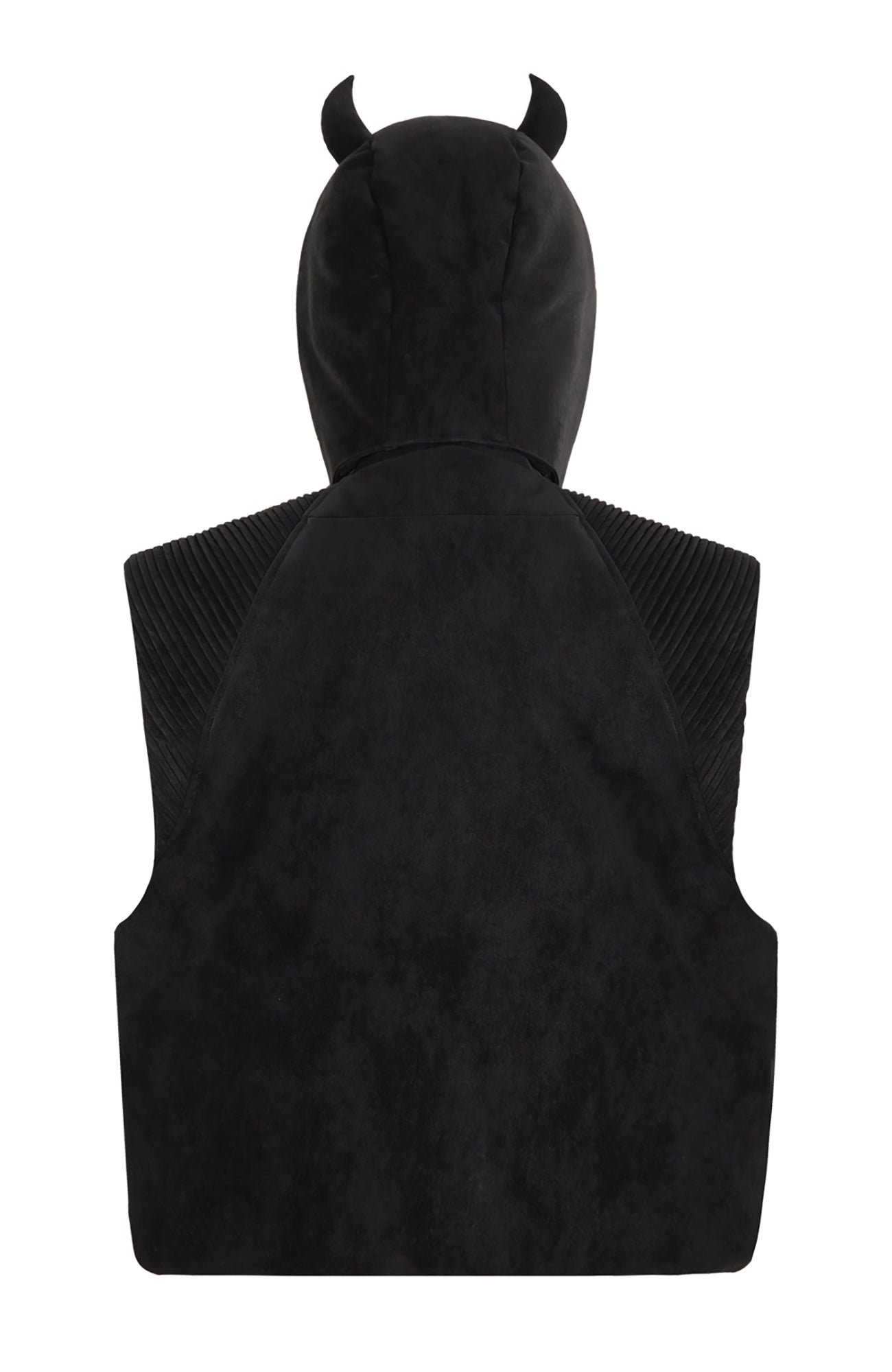 UNDERWATER Demon Horned Detachable Hood Down Vest