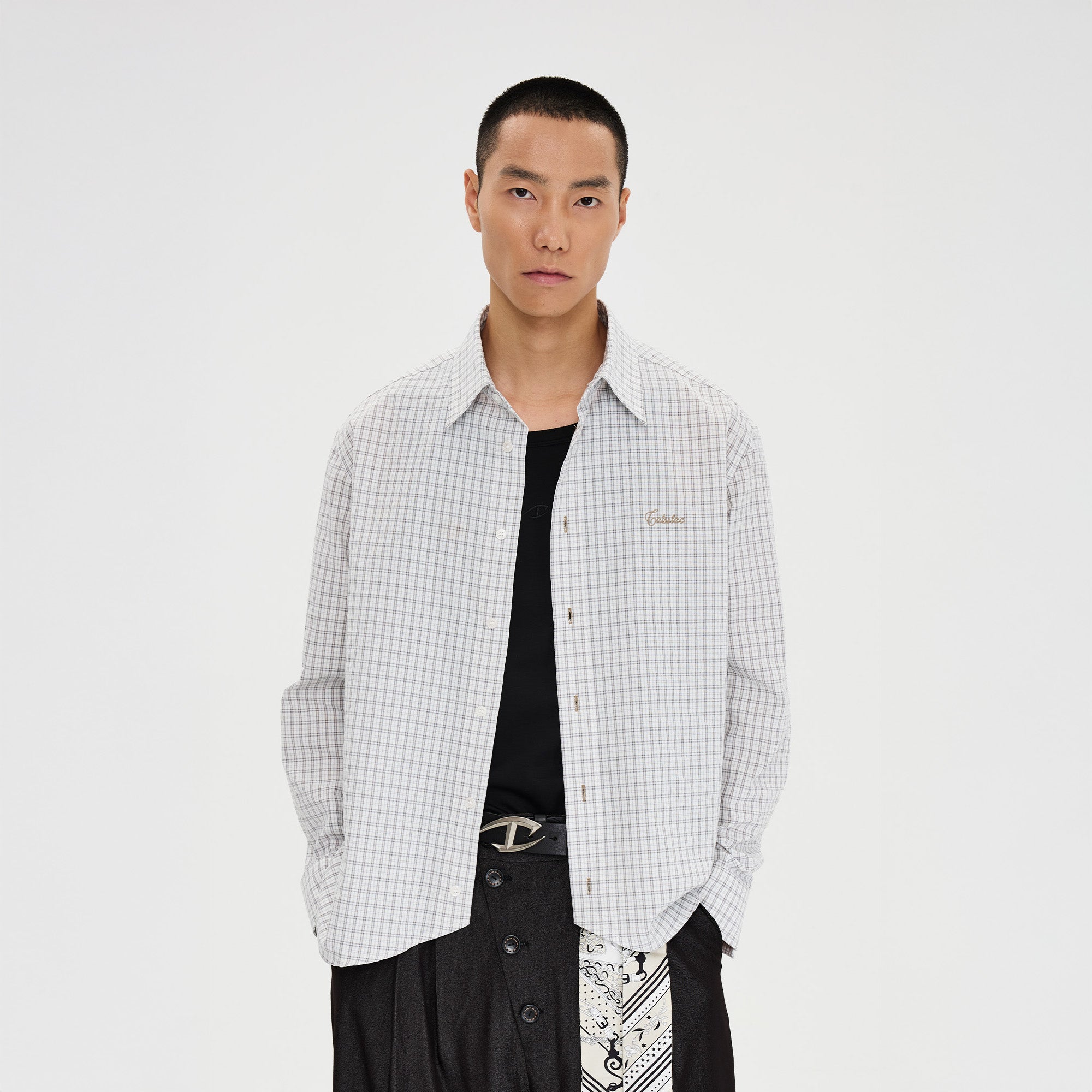 CATSSTAC Essential Gingham Embroidered Shirt