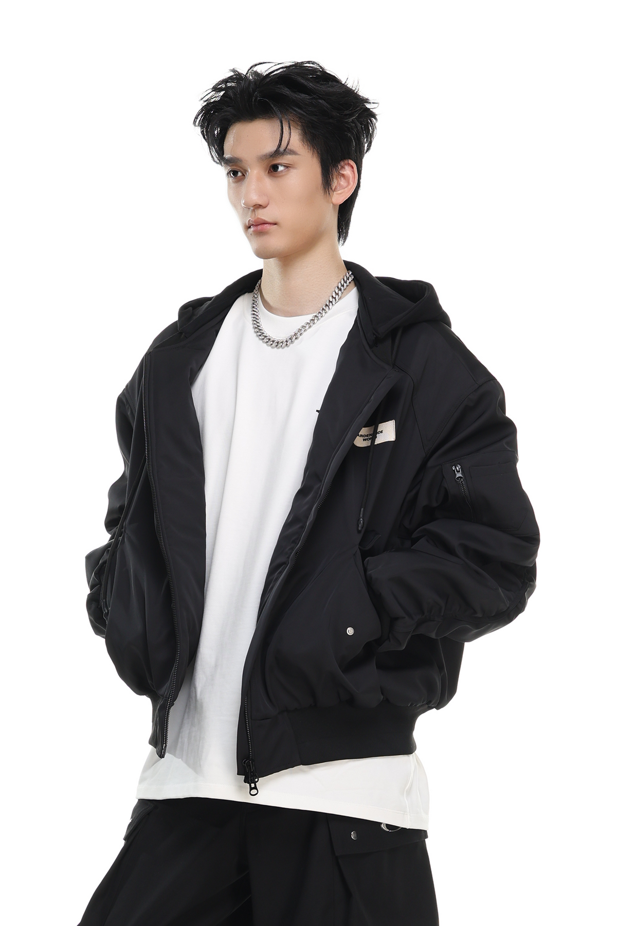 ARDENCODE Utility Oversized Bomber Jacket, premium urban and streetwear designers apparel on PROJECTISR.com, ARDENCODE