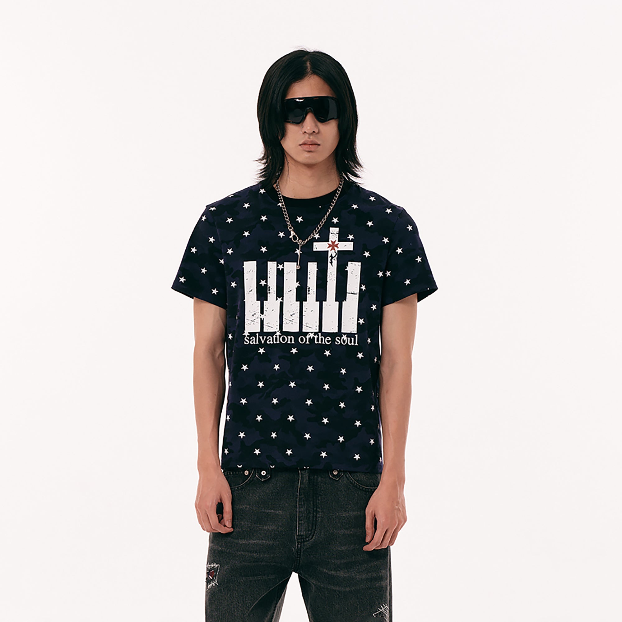 PASET Star Camo Cross Graphic Tee