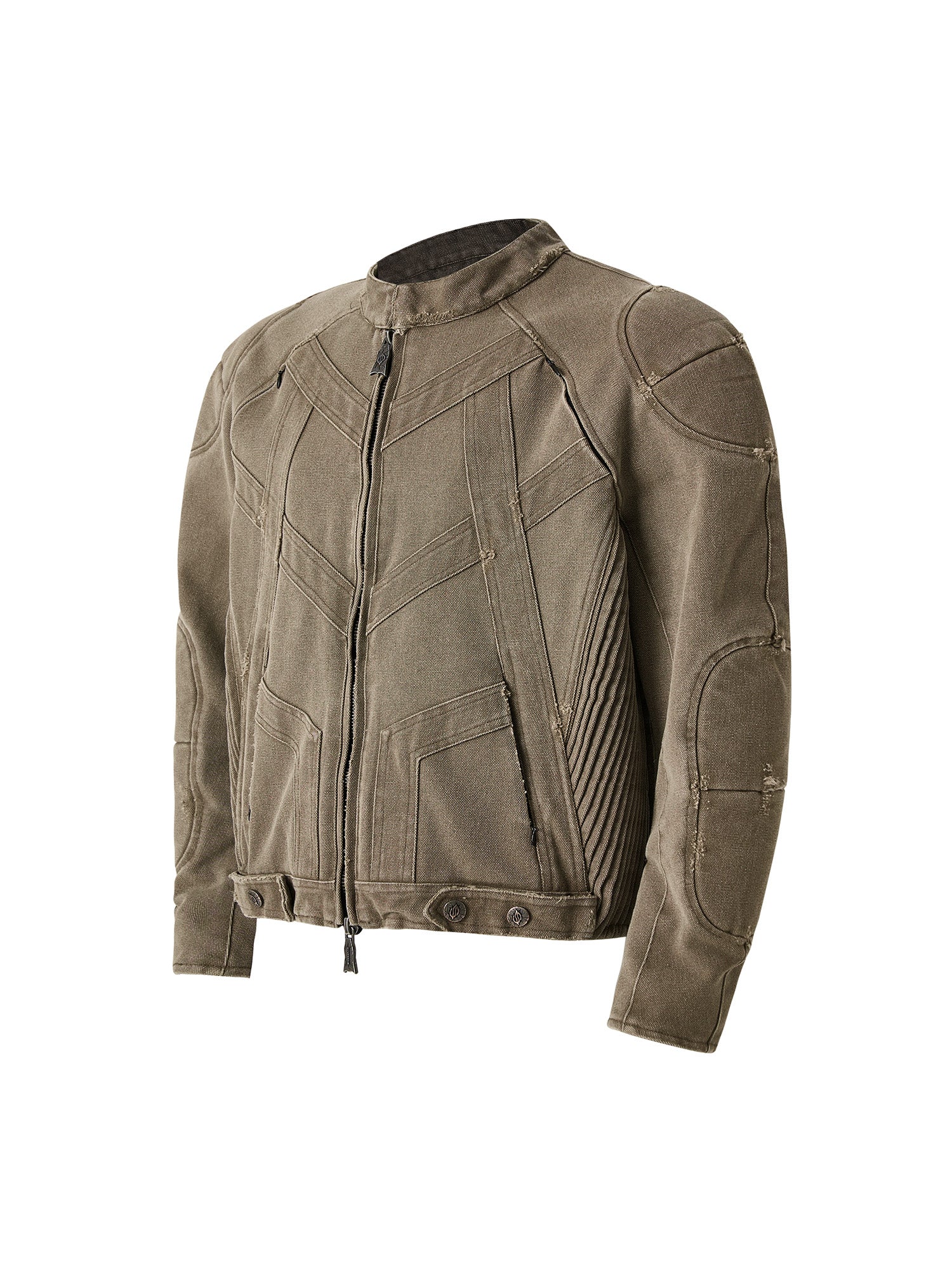 FLYERRER Panel Armor Moto Canvas Jacket, premium urban and streetwear designers apparel on PROJECTISR.com, FLYERRER