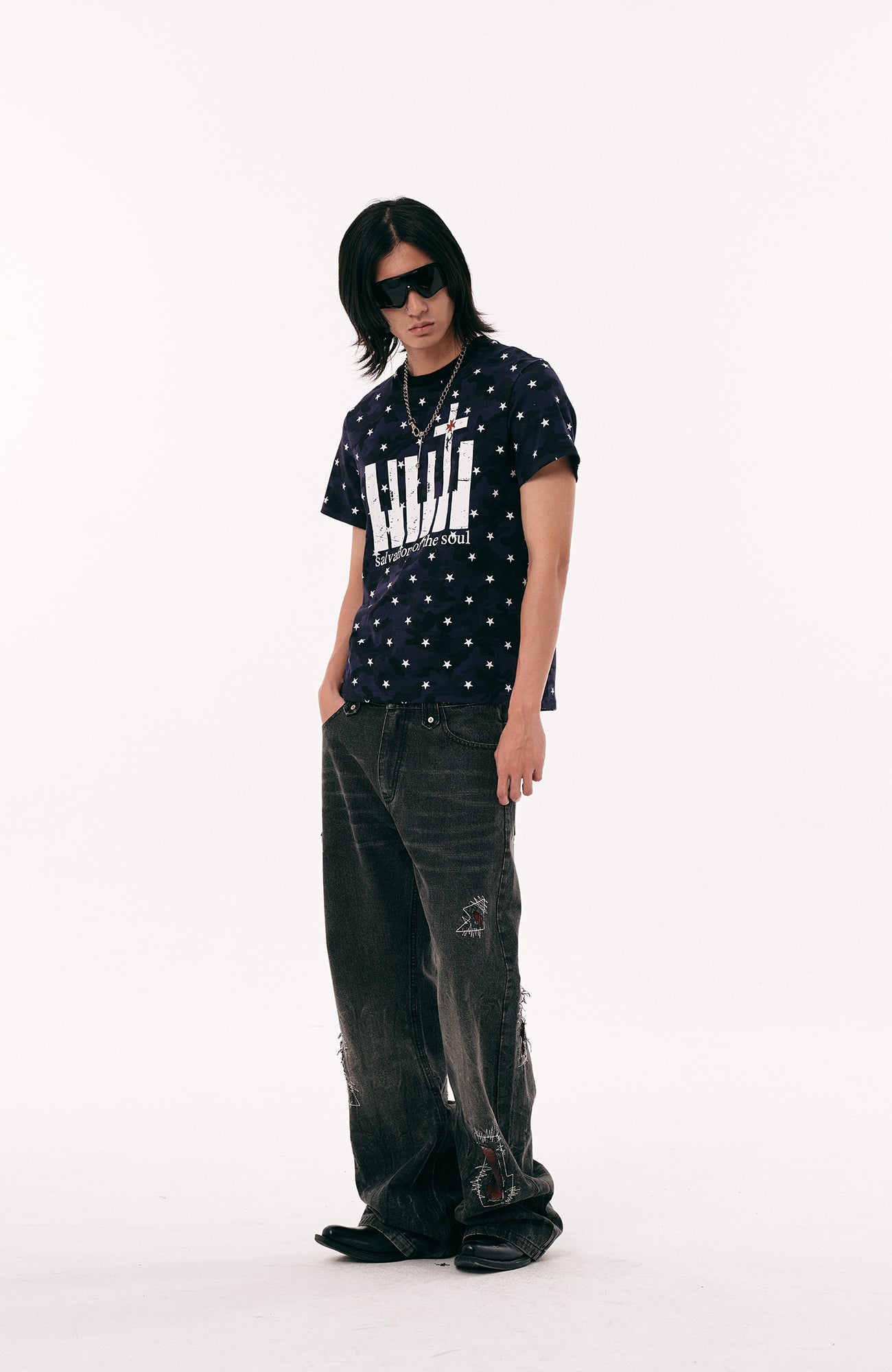 PASET Star Camo Cross Graphic Tee