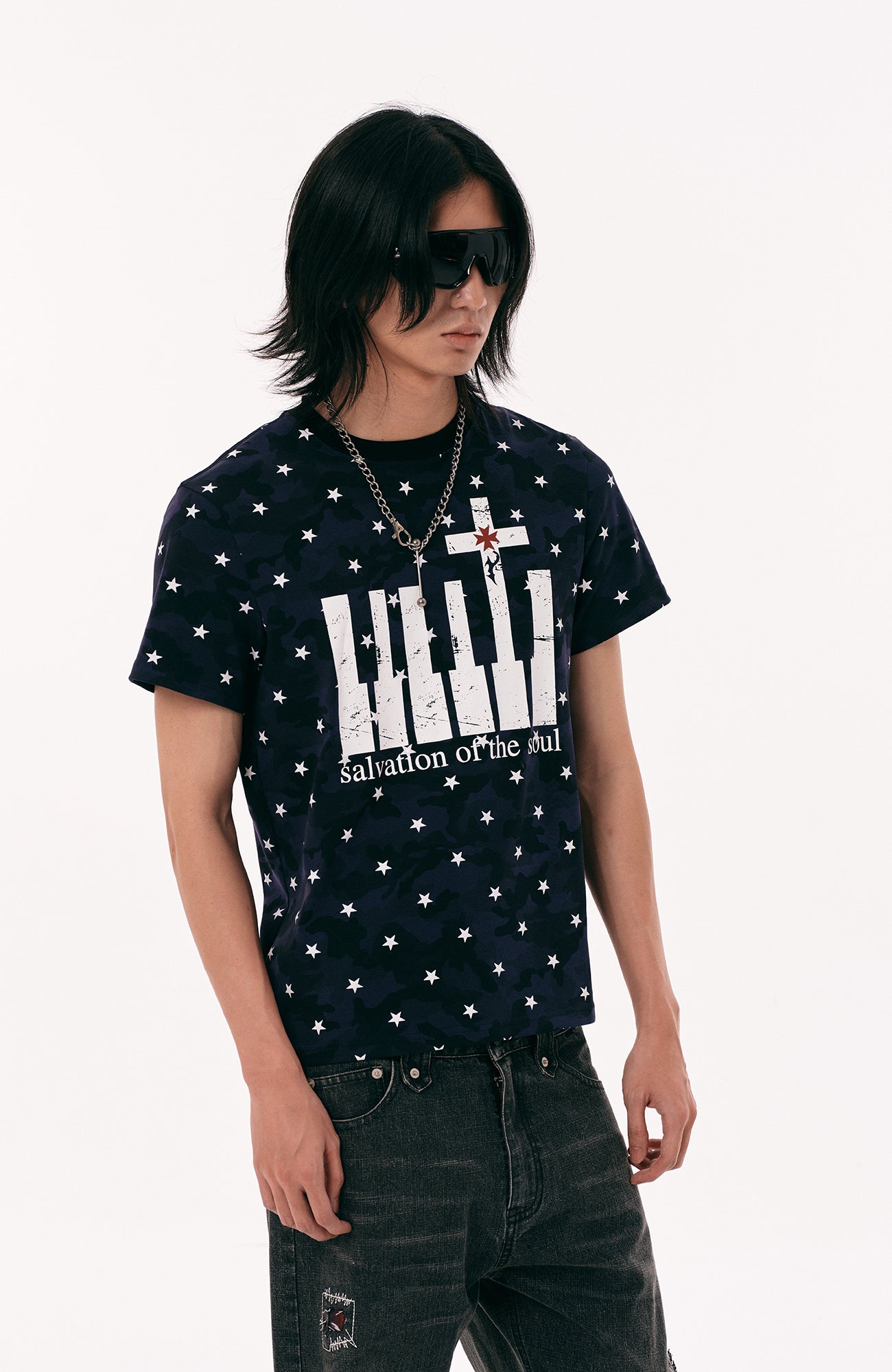 PASET Star Camo Cross Graphic Tee